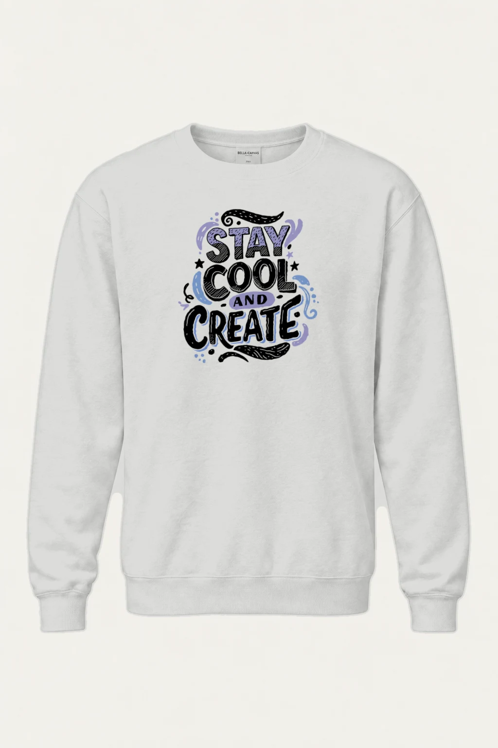 "Stay Cool And Create" Heavy Blend Unisex Crewneck Sweatshirt | Gildan 18000
