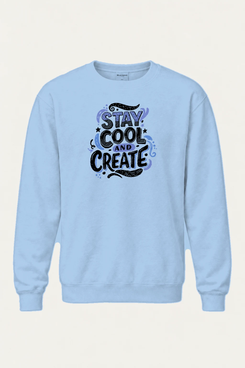 "Stay Cool And Create" Heavy Blend Unisex Crewneck Sweatshirt | Gildan 18000