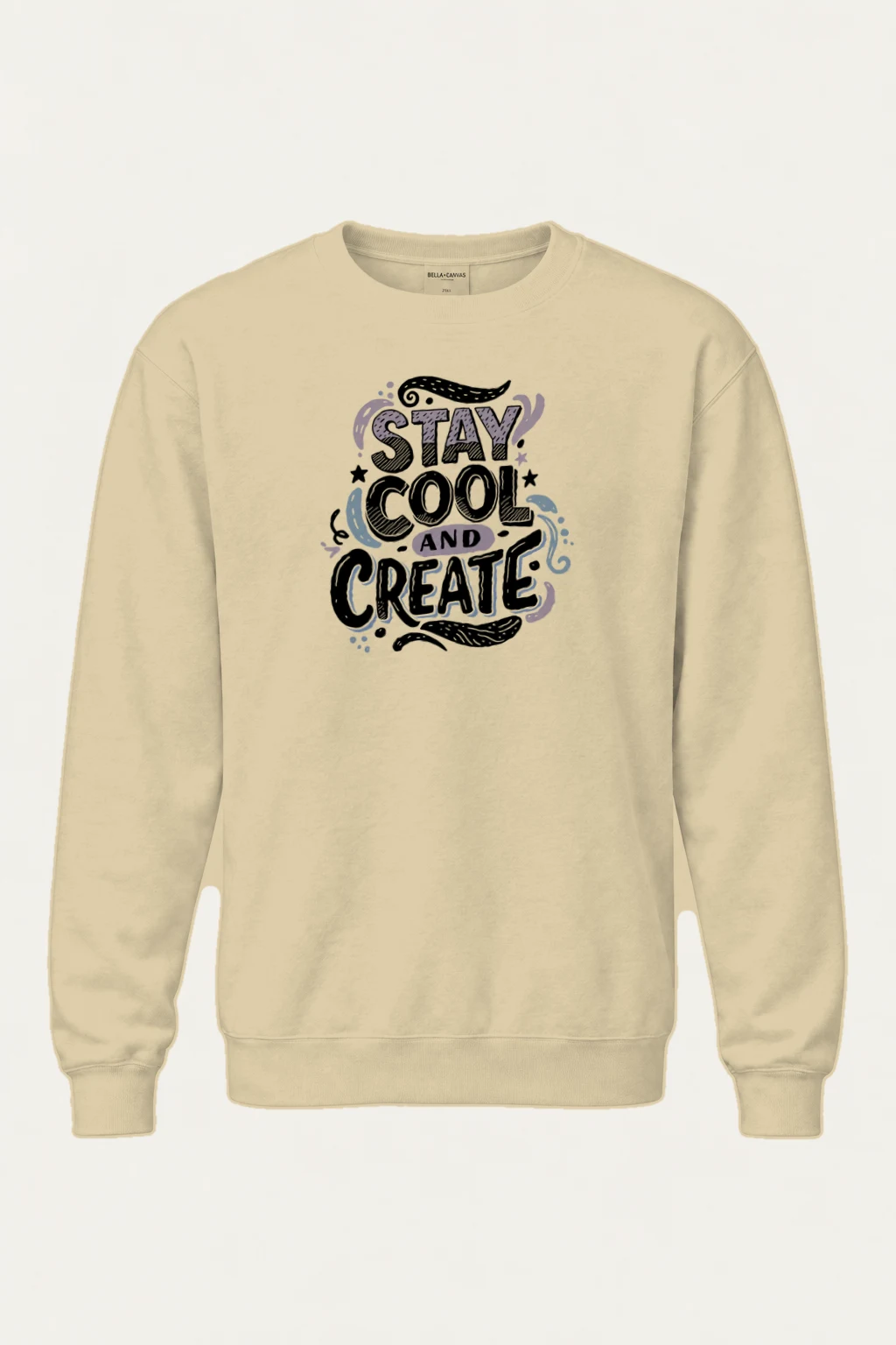 "Stay Cool And Create" Heavy Blend Unisex Crewneck Sweatshirt | Gildan 18000