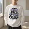 "Stay Cool And Create" Unisex Longsleeve T-shirt | Gildan 2400