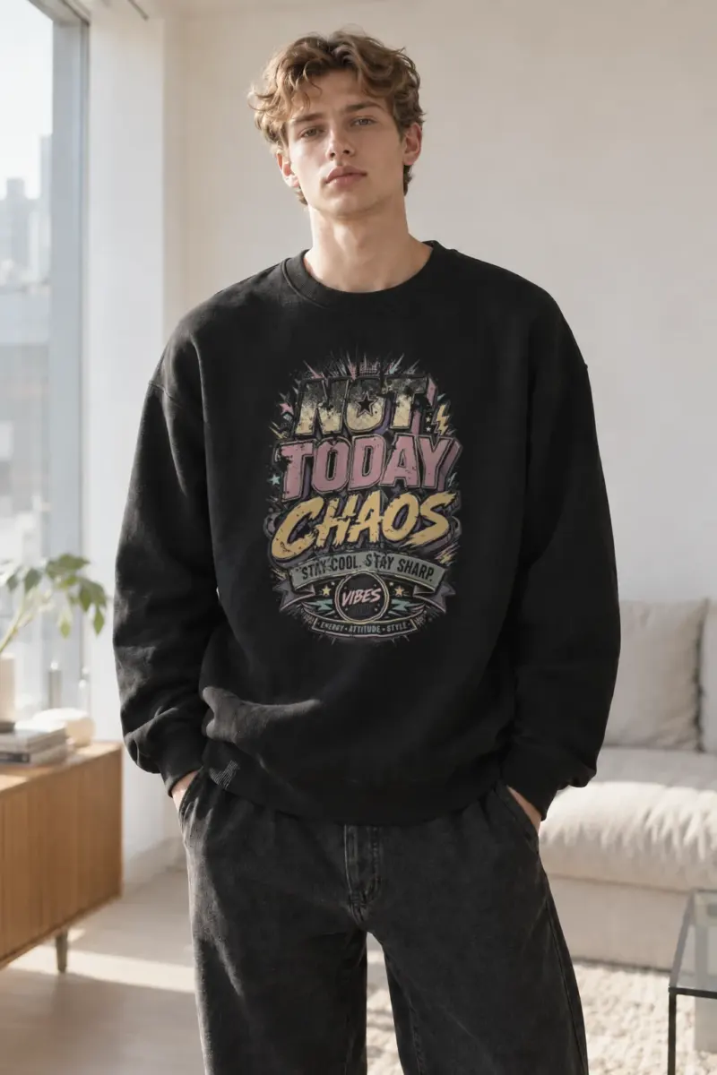 "Stay Cool Chaos" Heavy Blend Unisex Crewneck Sweatshirt | Gildan 18000
