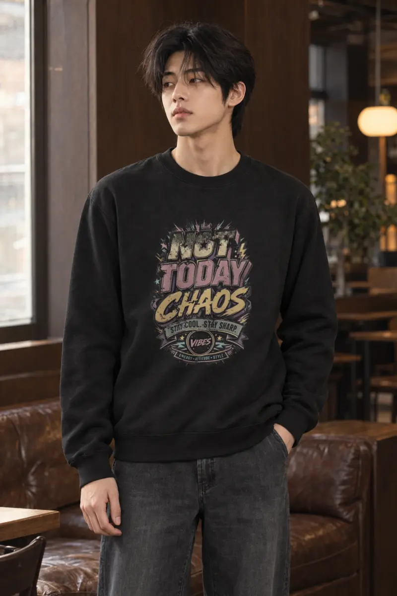 "Stay Cool Chaos" Heavy Blend Unisex Crewneck Sweatshirt