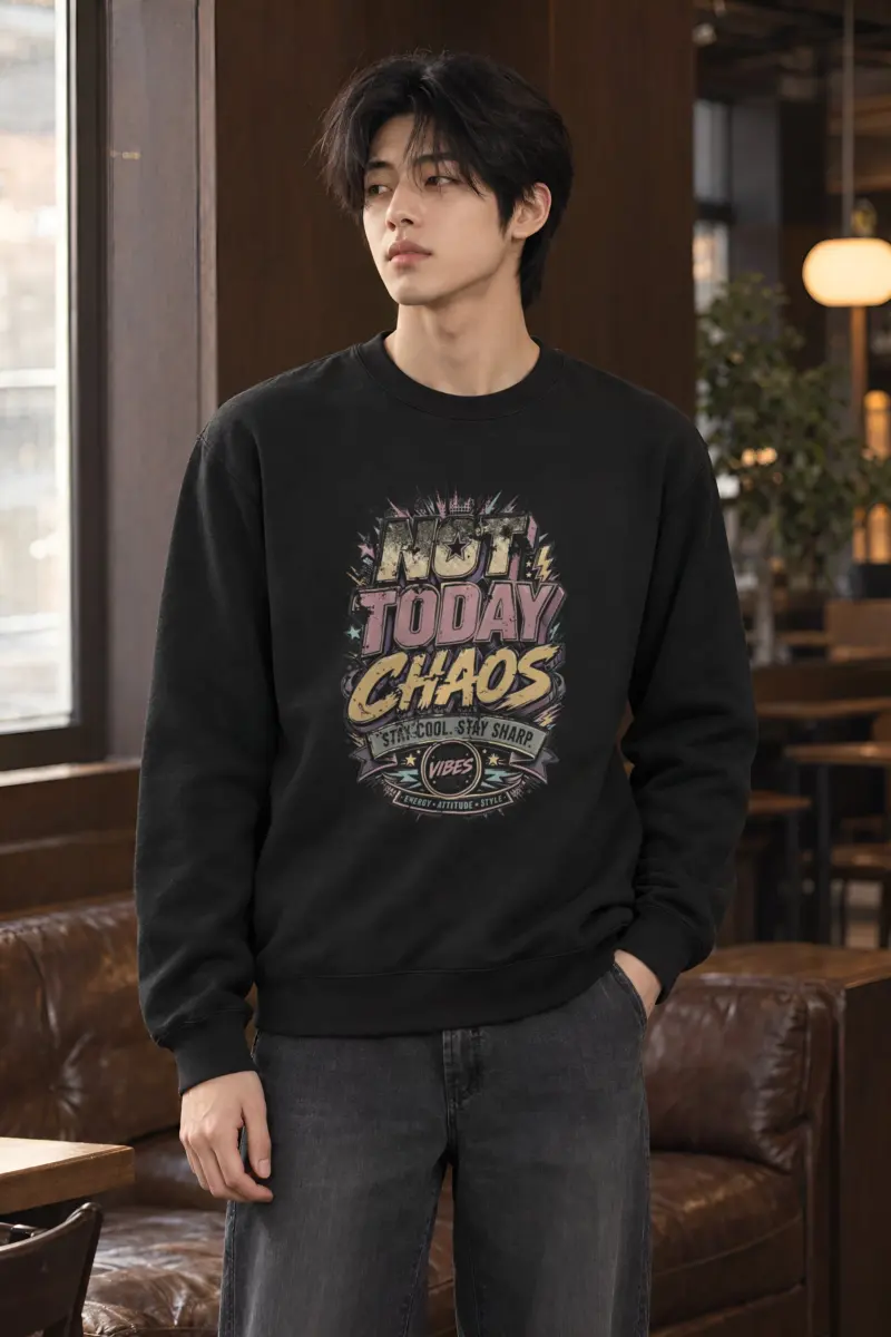"Stay Cool Chaos" Heavy Blend Unisex Crewneck Sweatshirt