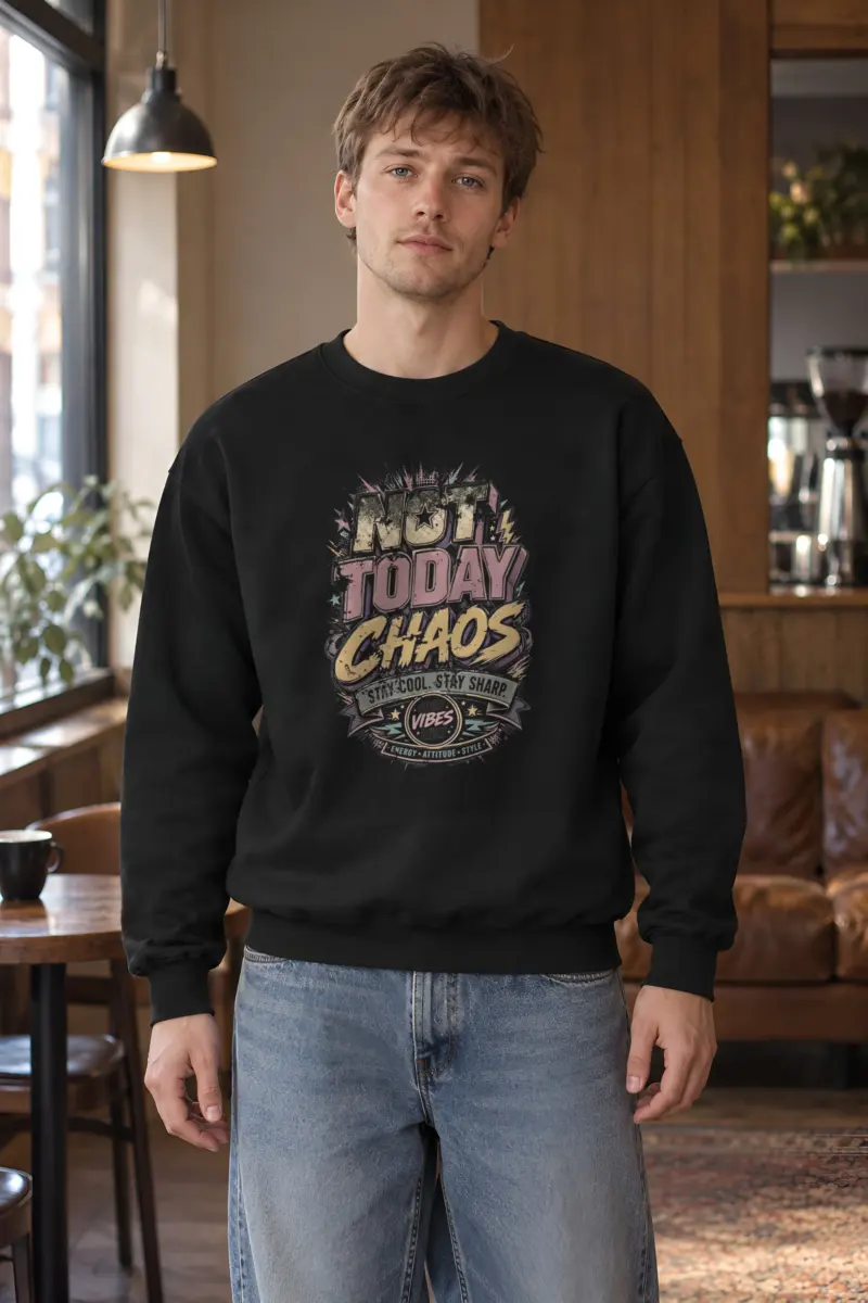 "Stay Cool Chaos" Heavy Blend Unisex Crewneck Sweatshirt