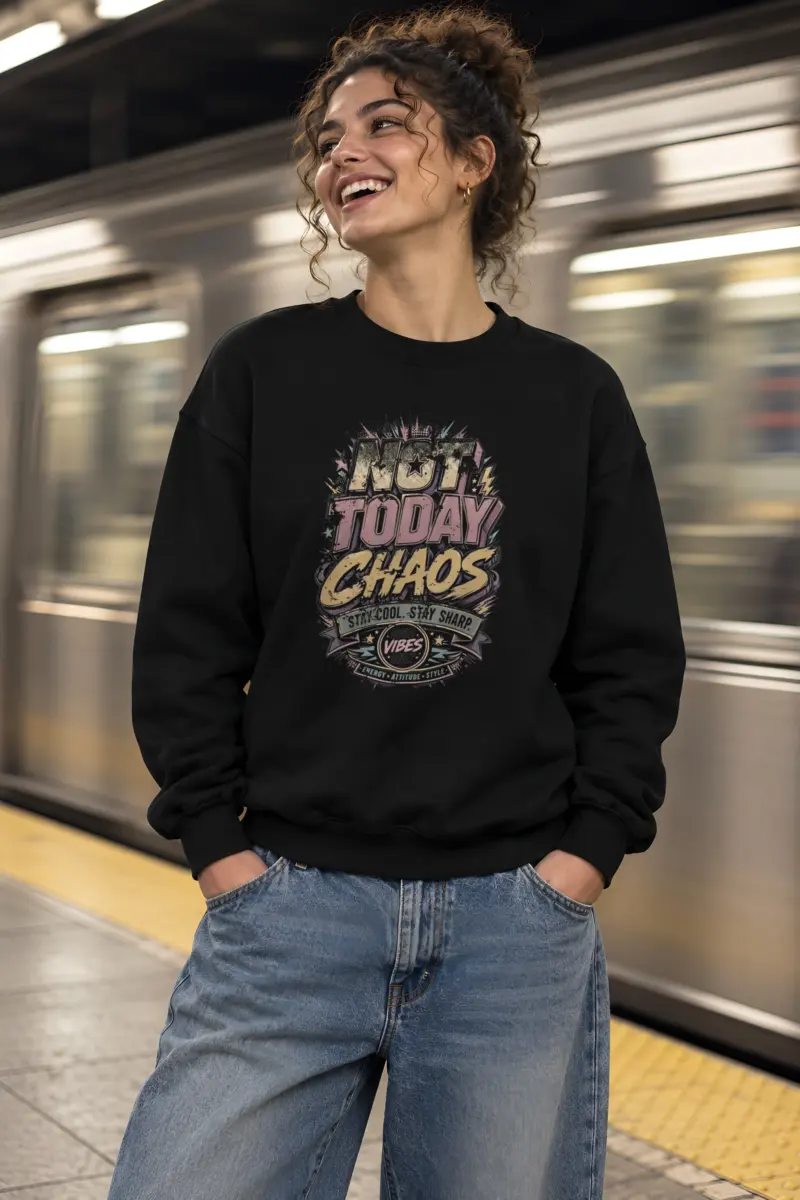 "Stay Cool Chaos" Heavy Blend Unisex Crewneck Sweatshirt