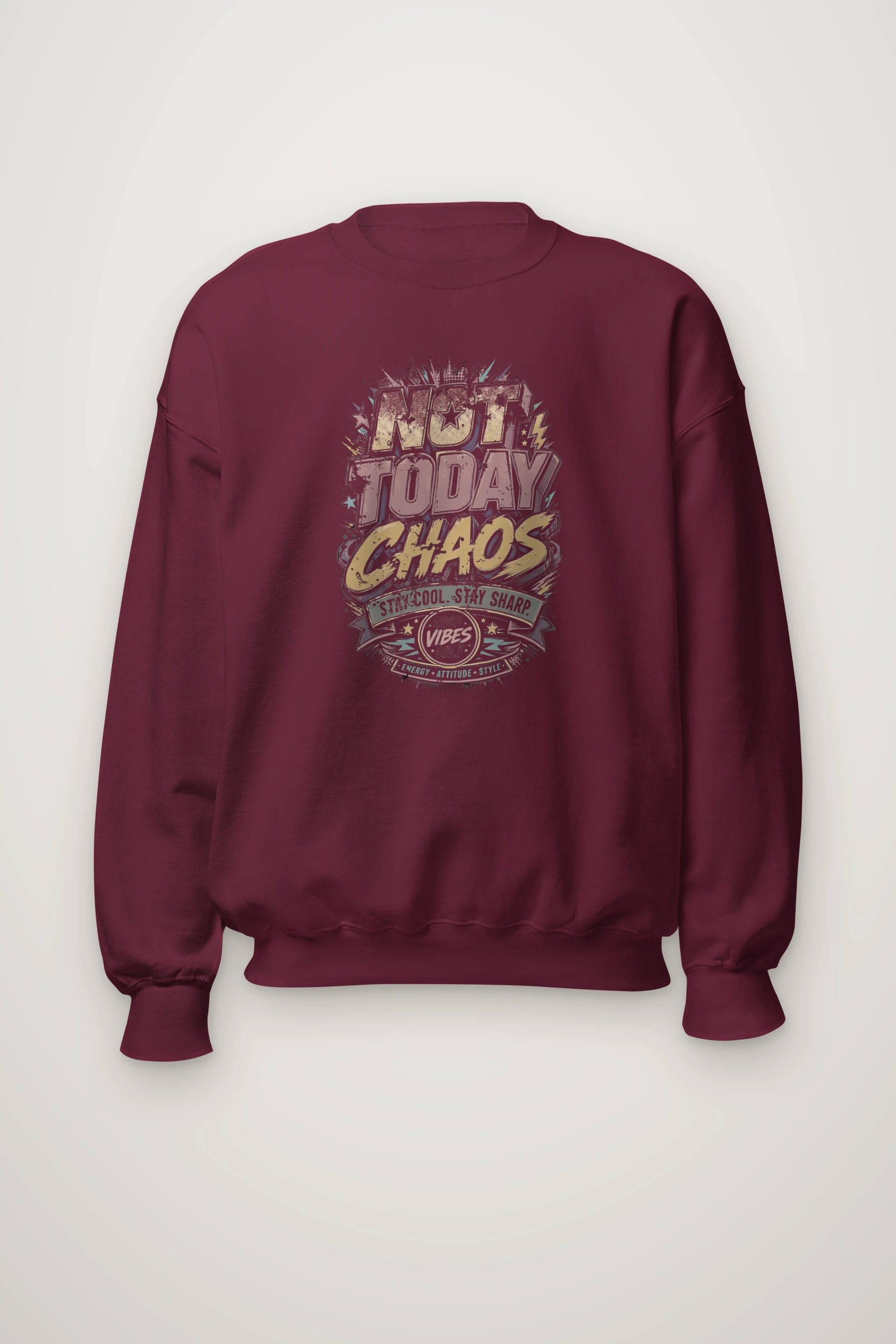 "Stay Cool Chaos" Heavy Blend Unisex Crewneck Sweatshirt
