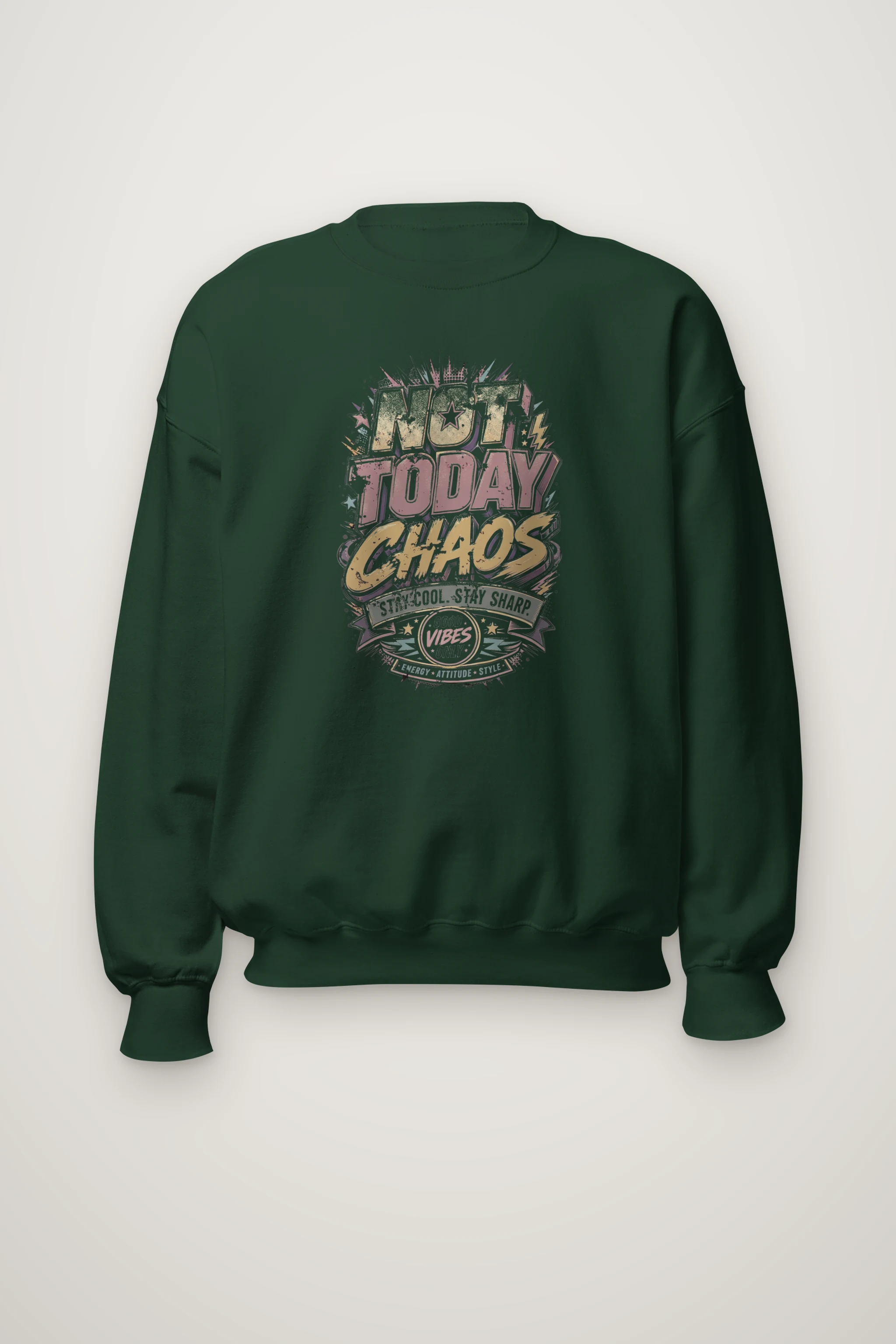 "Stay Cool Chaos" Heavy Blend Unisex Crewneck Sweatshirt