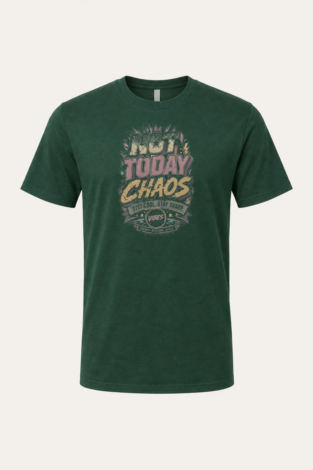 "Stay Cool Chaos" Heavyweight Unisex Crewneck T-shirt | Gildan 5000