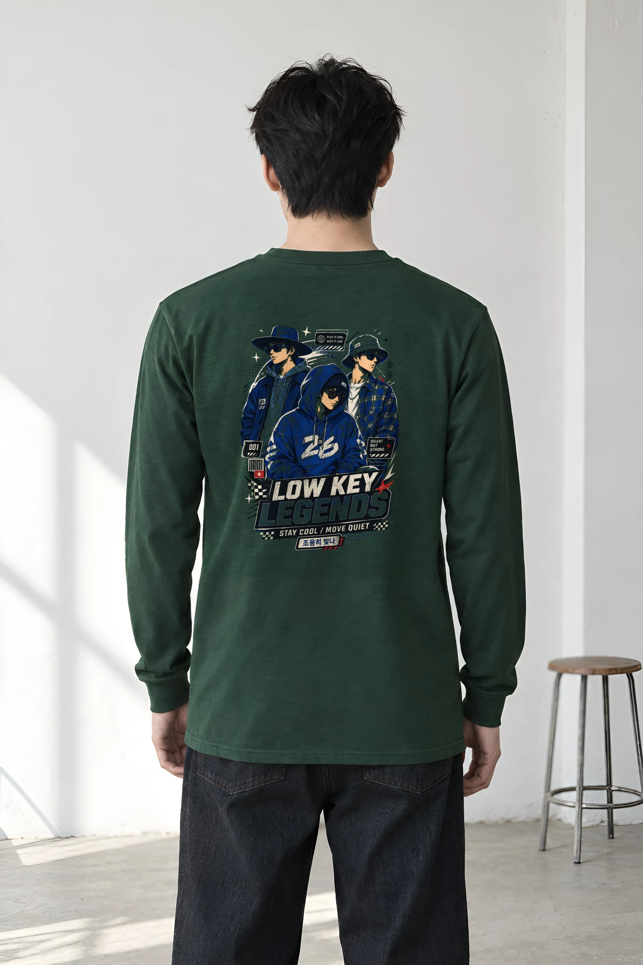 "Stay Cool Move Quiet" Unisex Longsleeve T-shirt