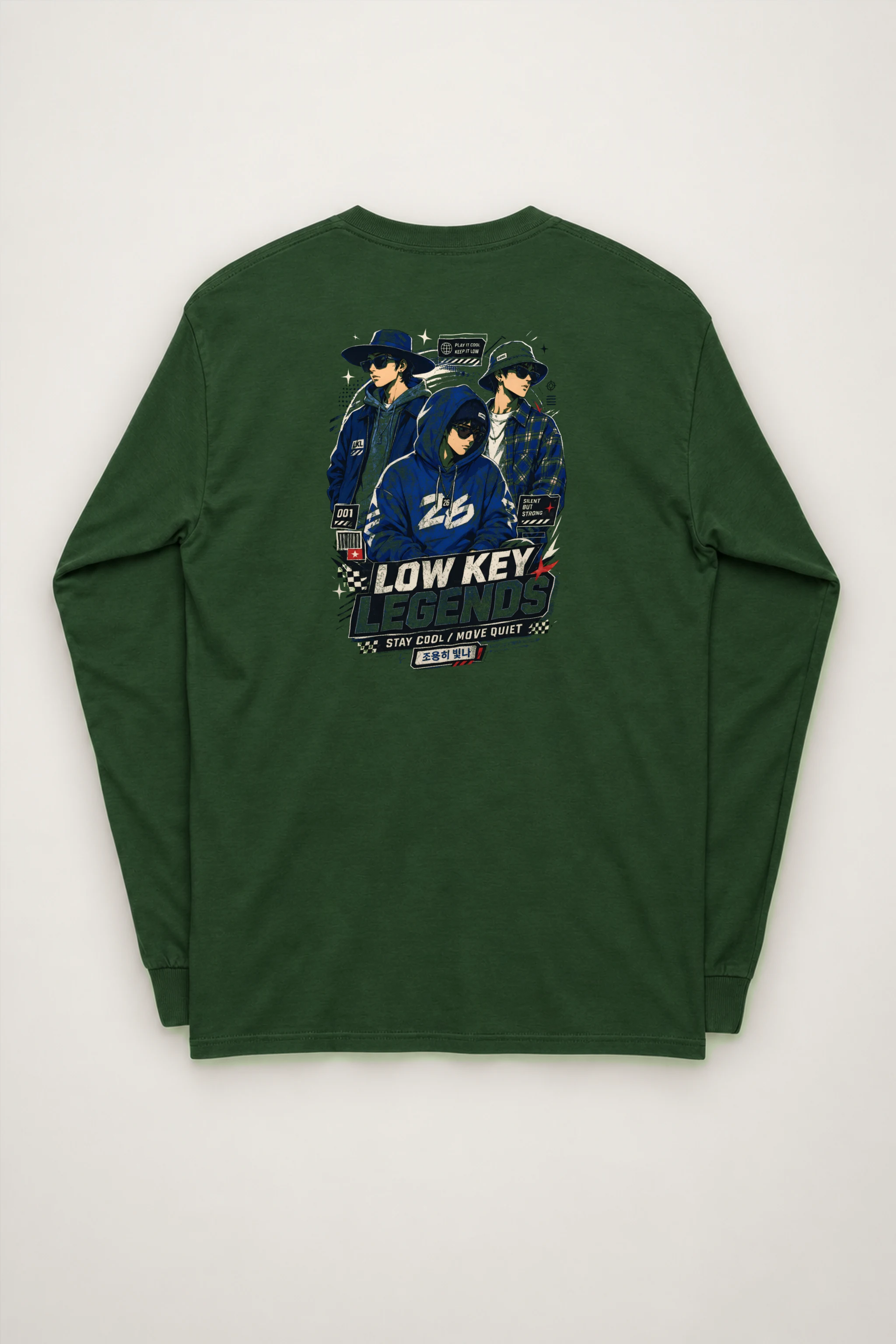 "Stay Cool Move Quiet" Unisex Longsleeve T-shirt