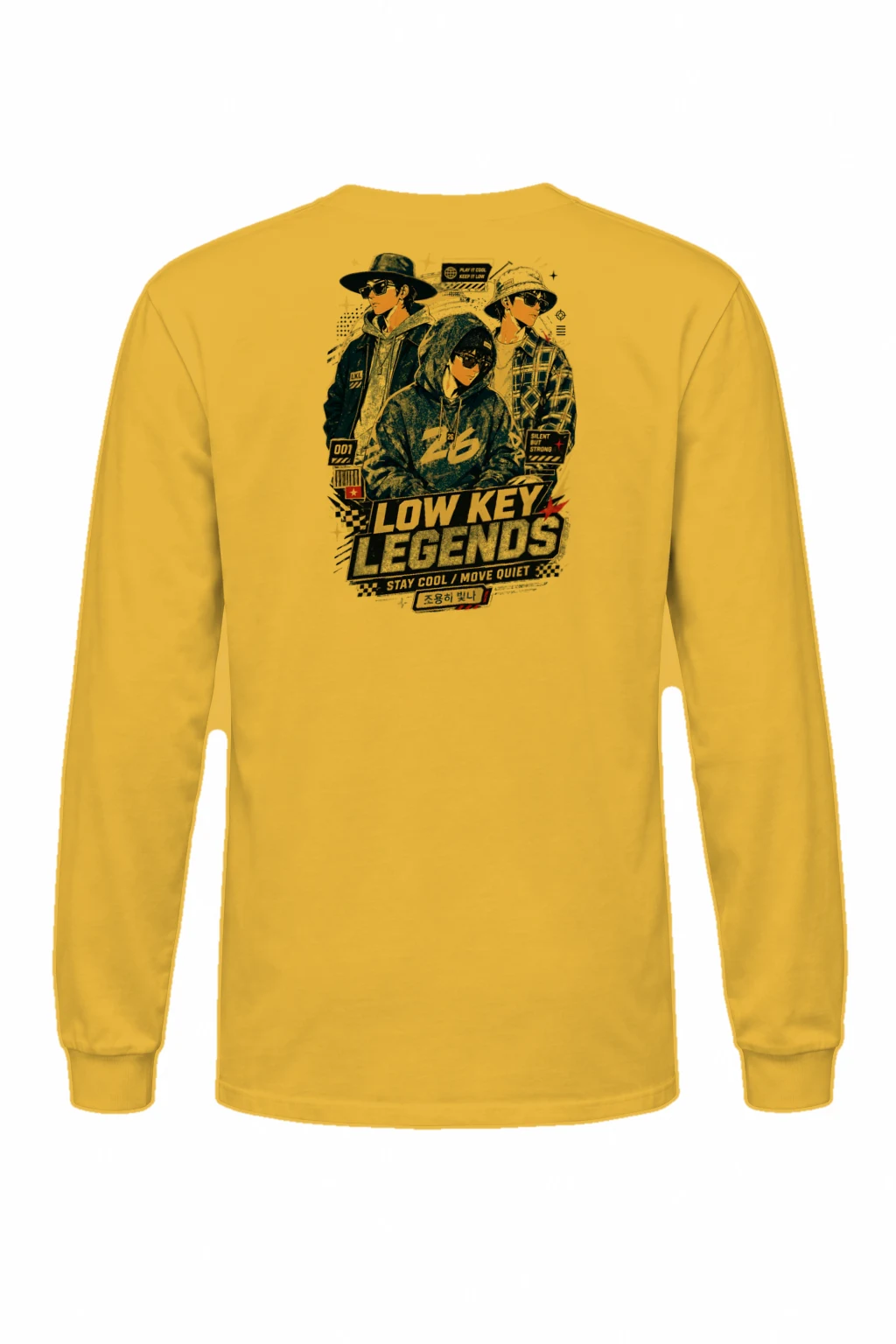 "Stay Cool Move Quiet" Unisex Longsleeve T-shirt | Gildan 2400