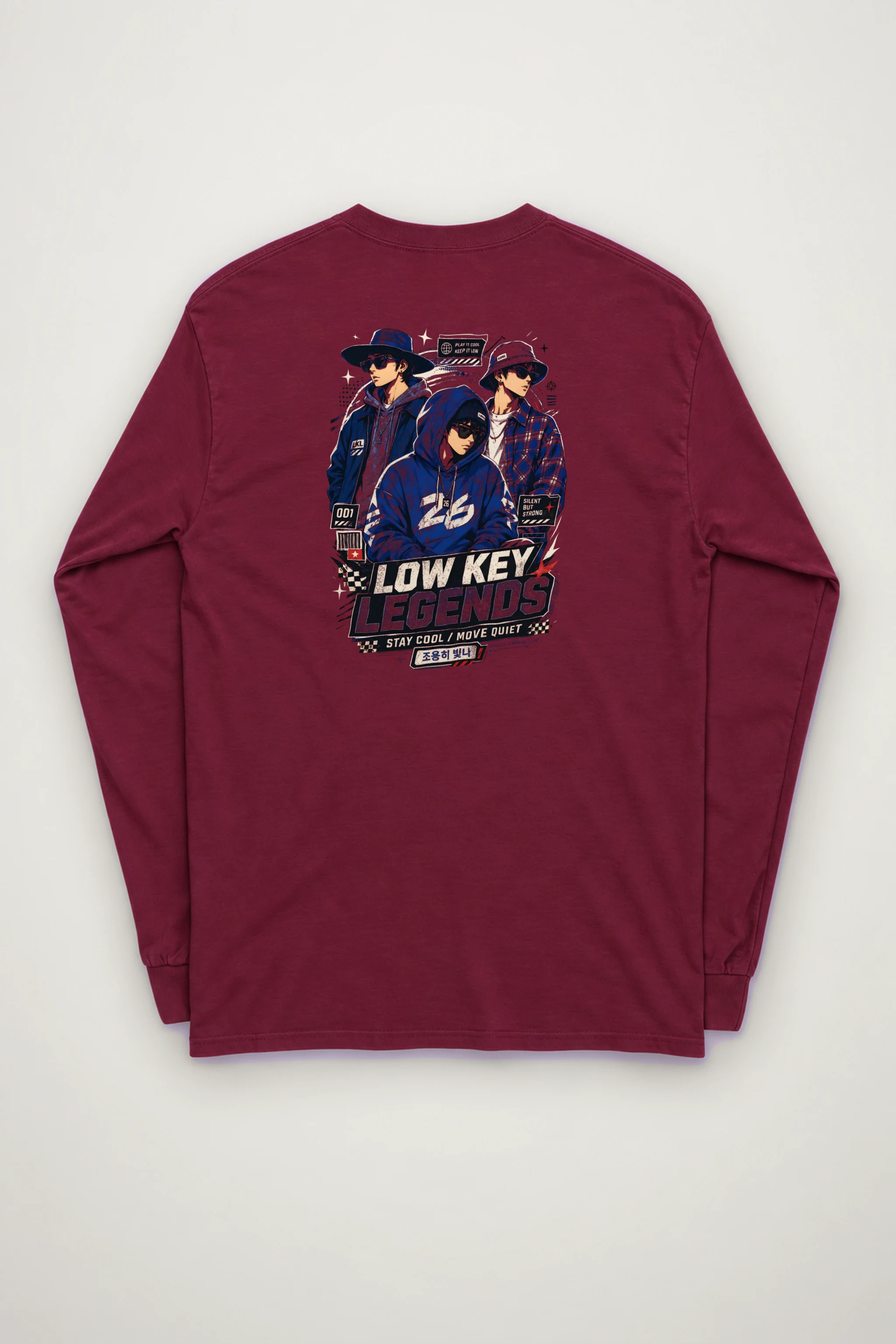 "Stay Cool Move Quiet" Unisex Longsleeve T-shirt
