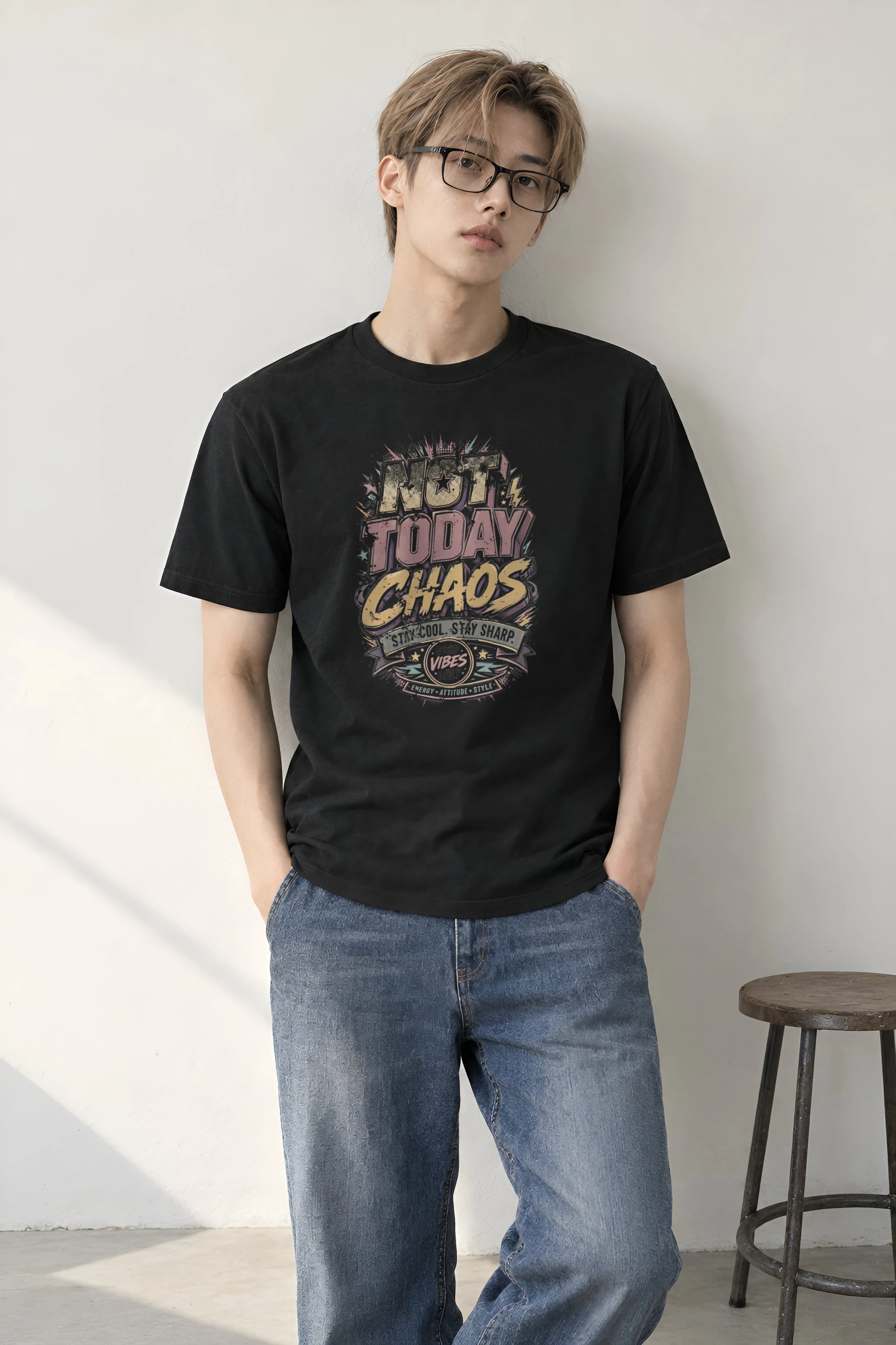 "Stay Cool Stay Sharp" Heavyweight Unisex Crewneck T-shirt