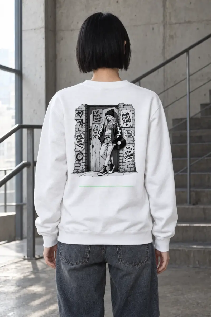 "Stay Curious" Heavy Blend Unisex Crewneck Sweatshirt | Gildan 18000