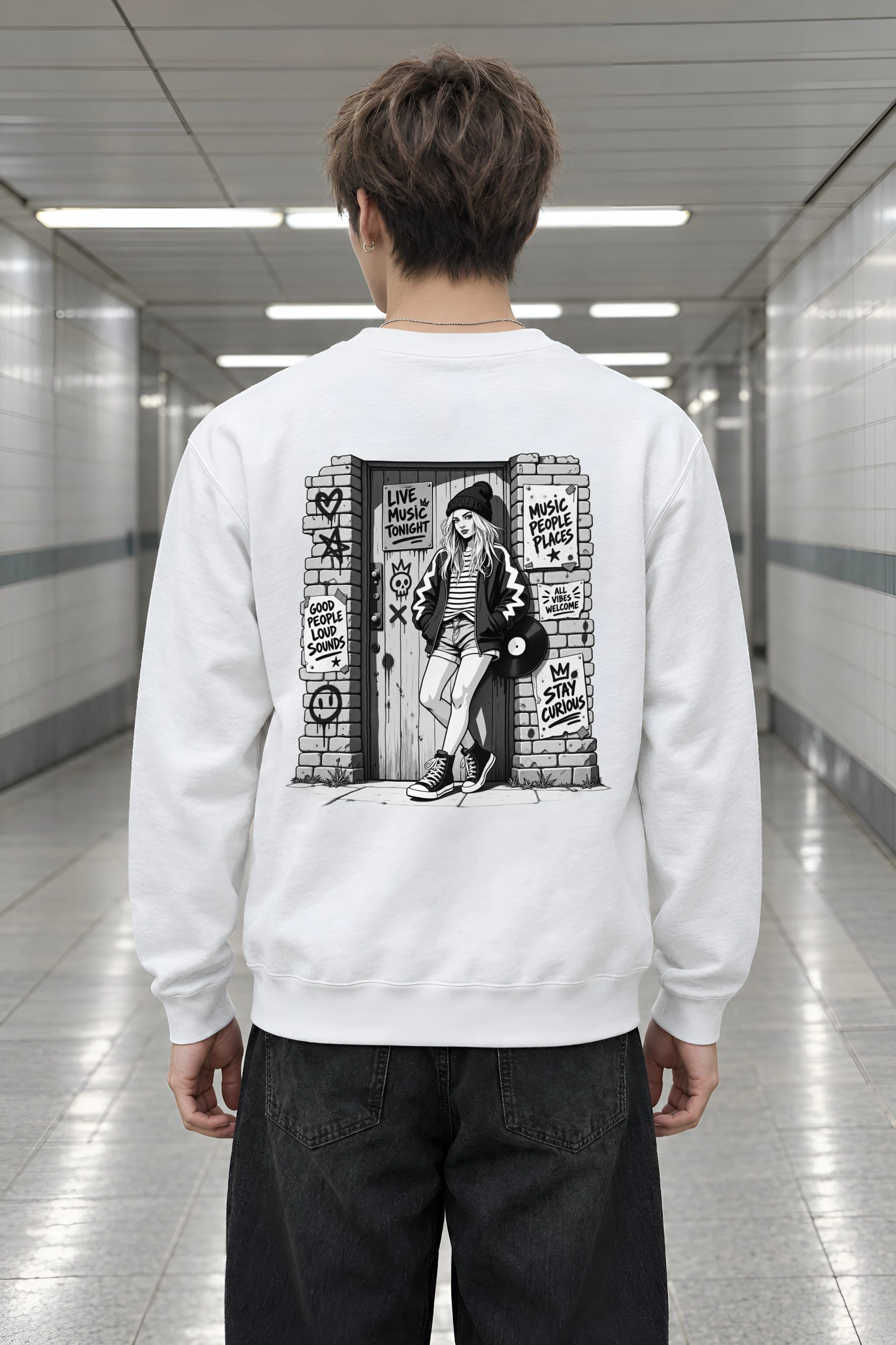 "Stay Curious" Heavy Blend Unisex Crewneck Sweatshirt