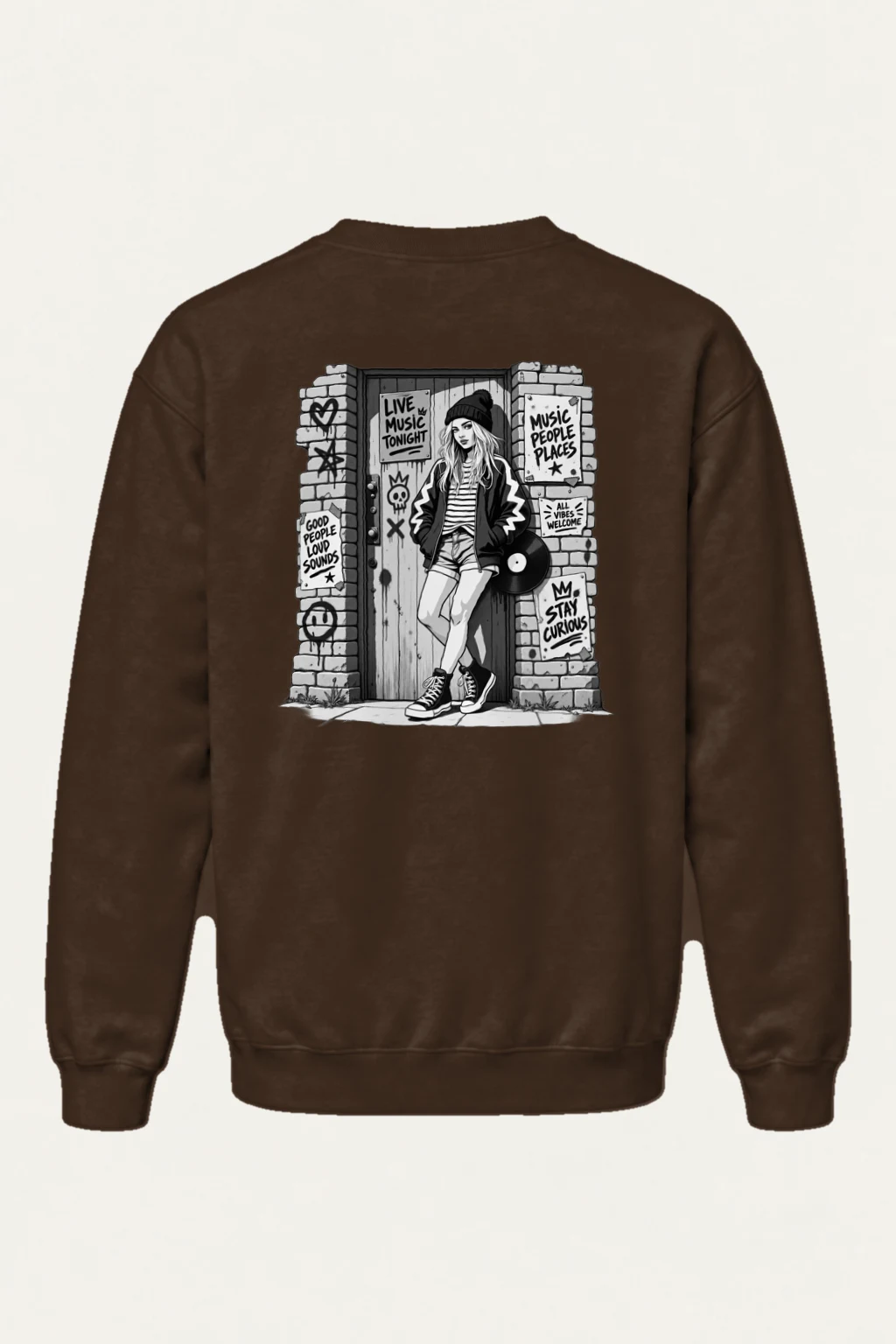 "Stay Curious" Heavy Blend Unisex Crewneck Sweatshirt | Gildan 18000