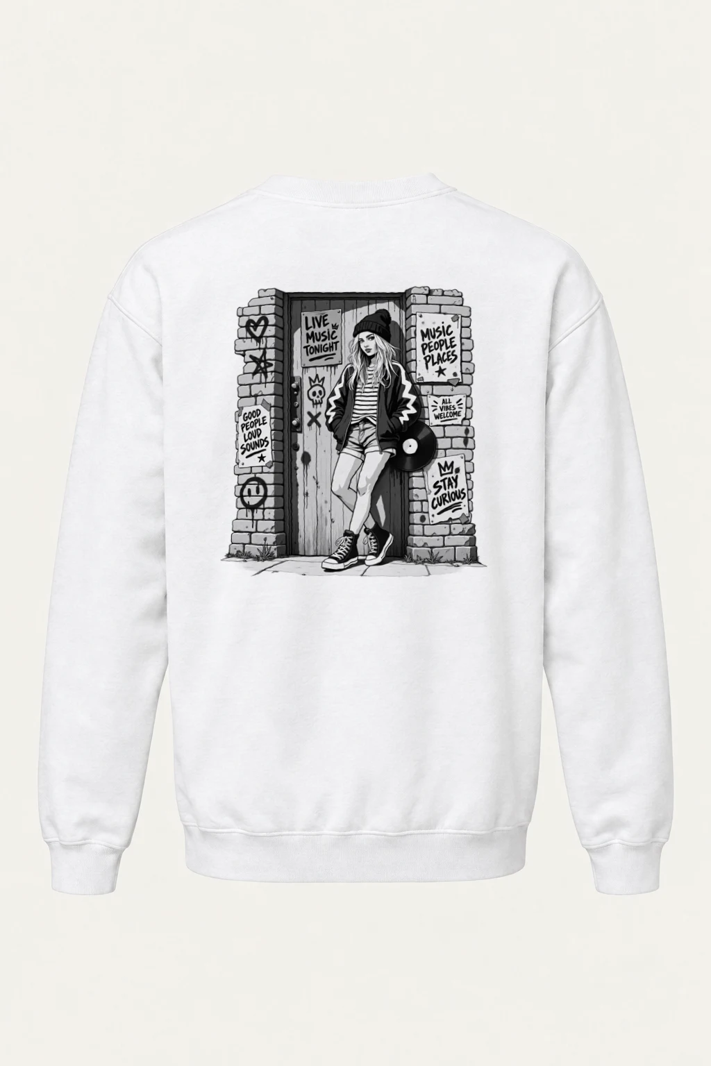 "Stay Curious" Heavy Blend Unisex Crewneck Sweatshirt | Gildan 18000