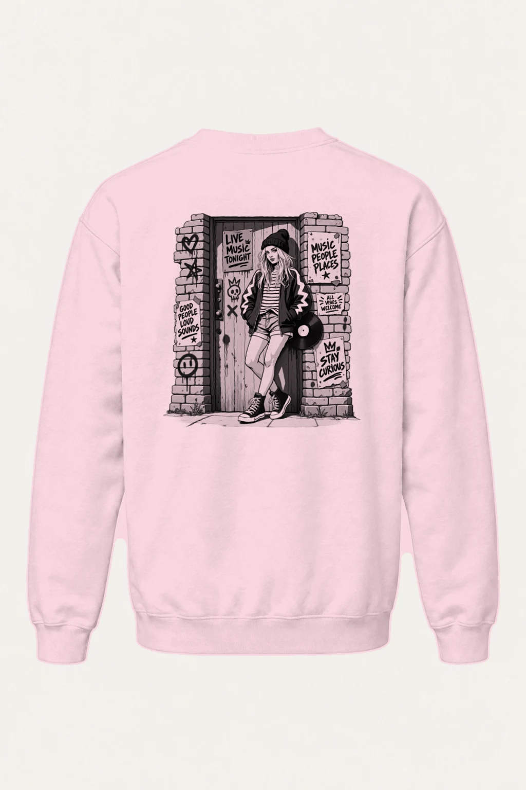"Stay Curious" Heavy Blend Unisex Crewneck Sweatshirt | Gildan 18000