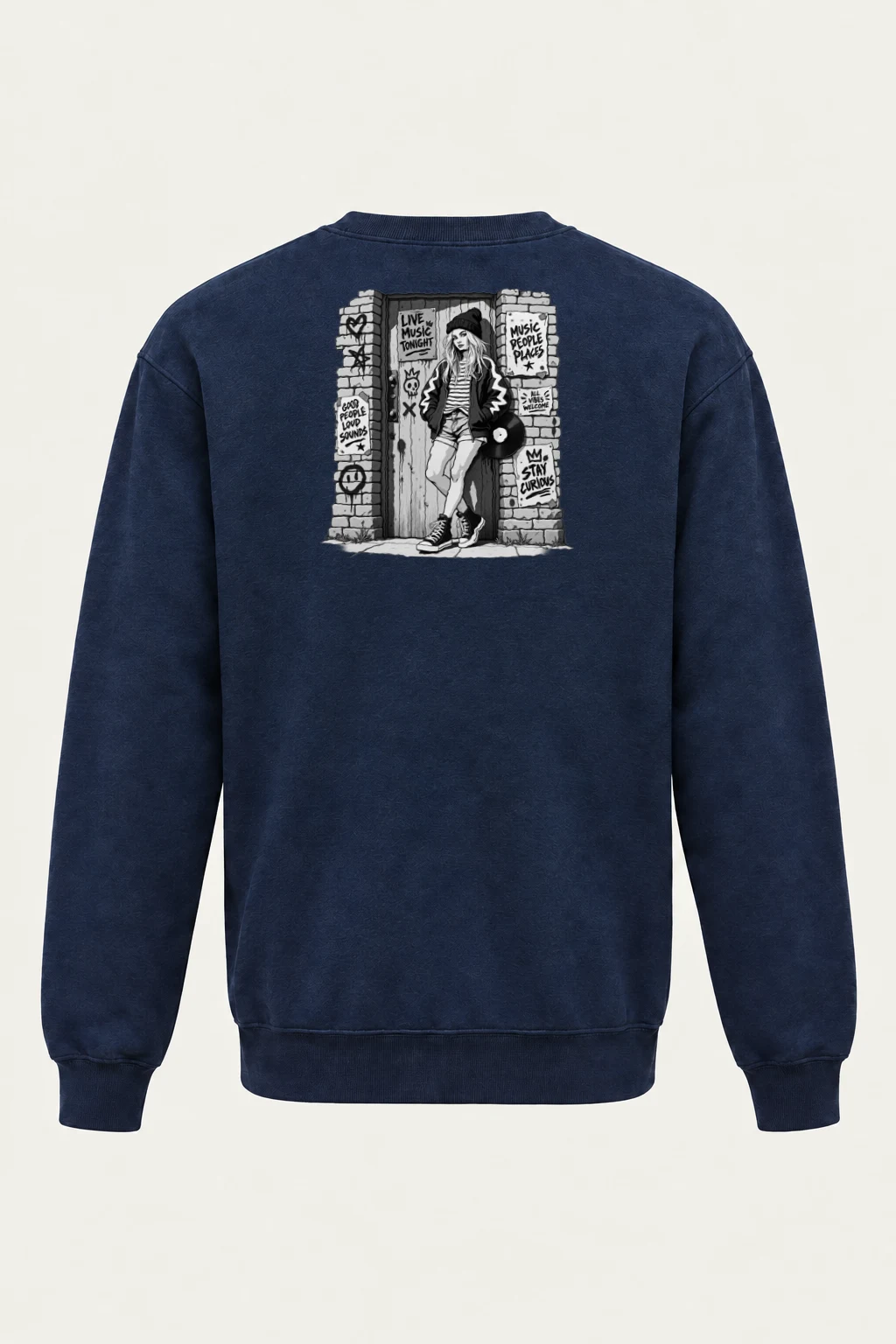 "Stay Curious" Heavy Blend Unisex Crewneck Sweatshirt | Gildan 18000