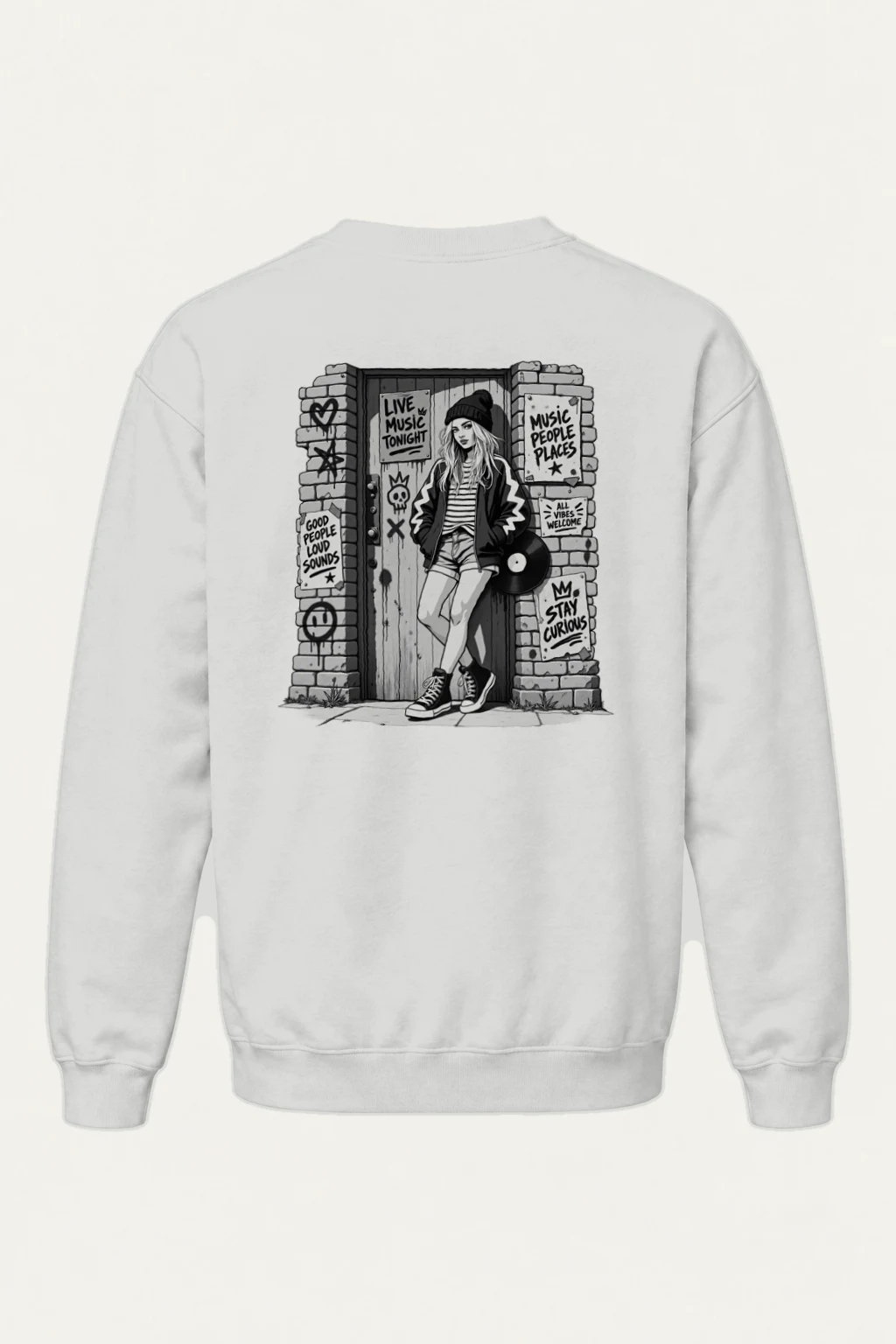 "Stay Curious" Heavy Blend Unisex Crewneck Sweatshirt | Gildan 18000