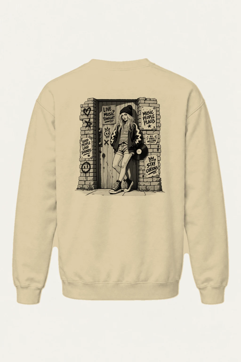 "Stay Curious" Heavy Blend Unisex Crewneck Sweatshirt | Gildan 18000