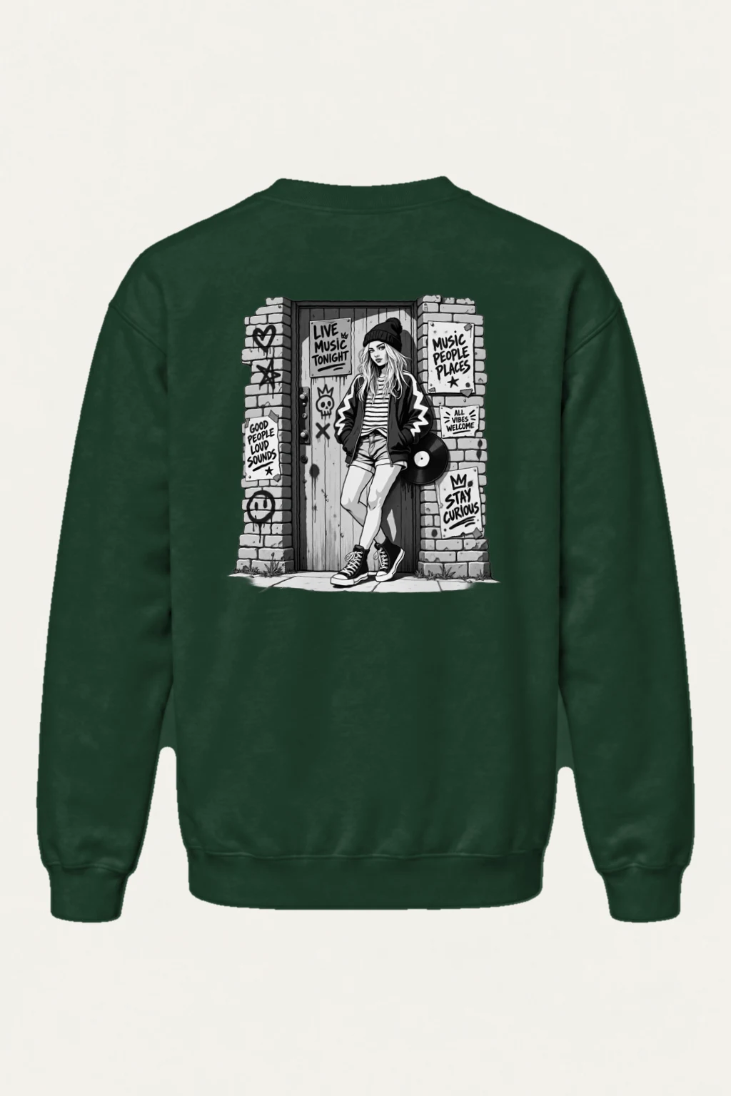 "Stay Curious" Heavy Blend Unisex Crewneck Sweatshirt | Gildan 18000