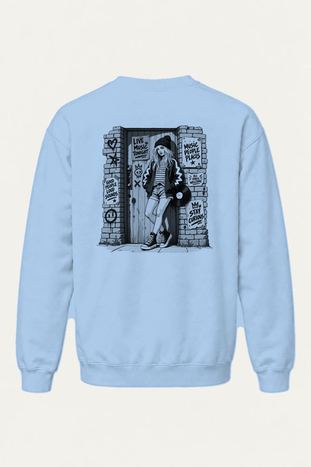 "Stay Curious" Heavy Blend Unisex Crewneck Sweatshirt | Gildan 18000