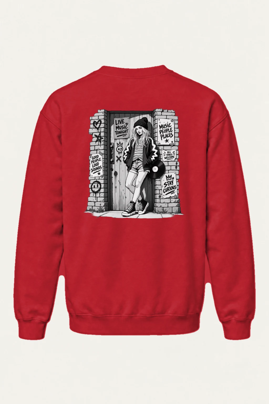 "Stay Curious" Heavy Blend Unisex Crewneck Sweatshirt | Gildan 18000
