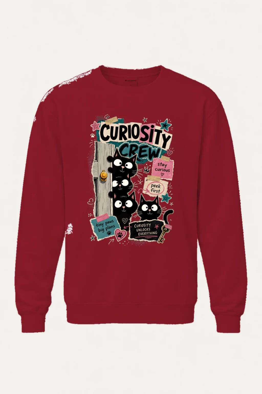 "Stay Curious" Heavy Blend Unisex Crewneck Sweatshirt | Gildan 18000