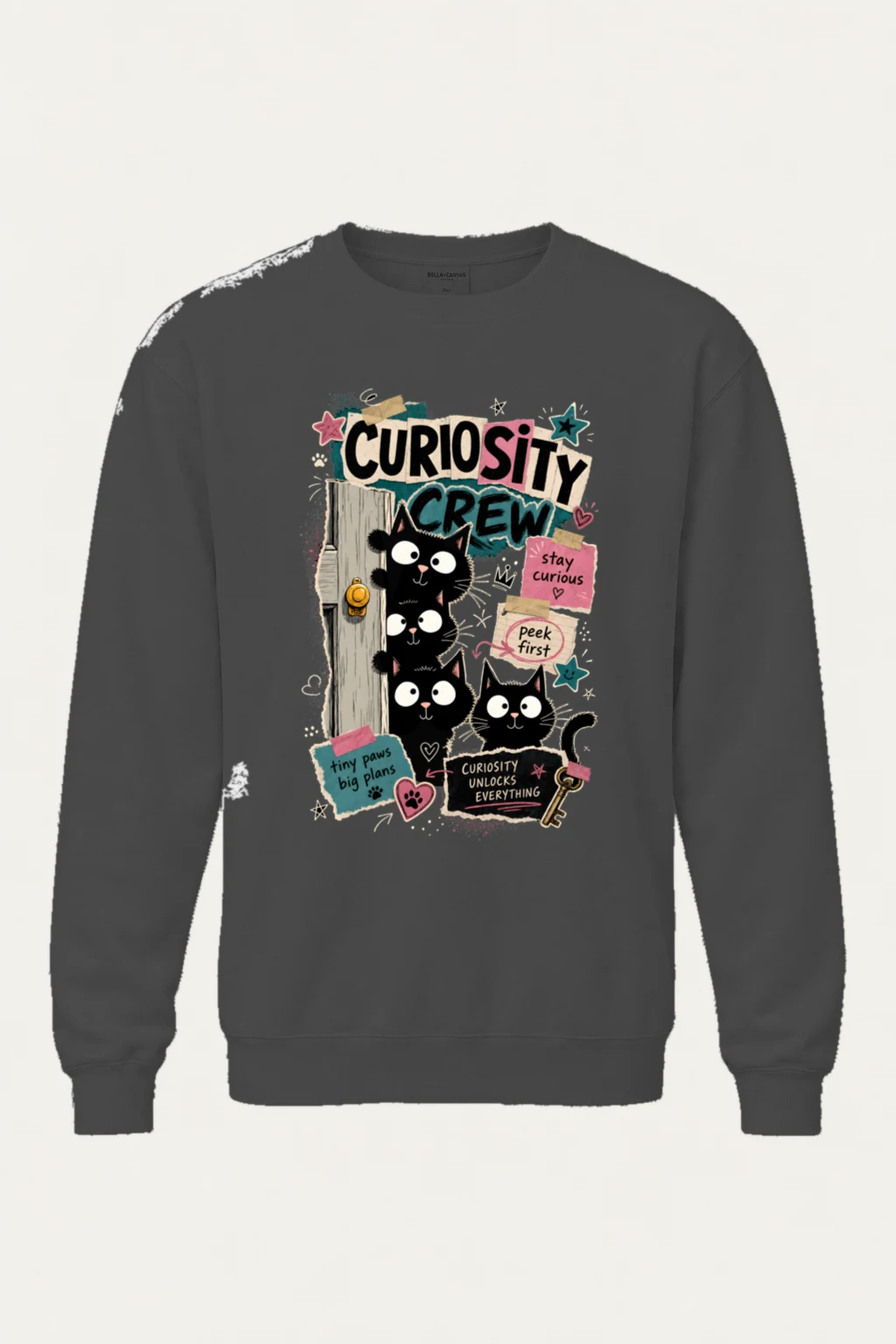 "Stay Curious" Heavy Blend Unisex Crewneck Sweatshirt | Gildan 18000