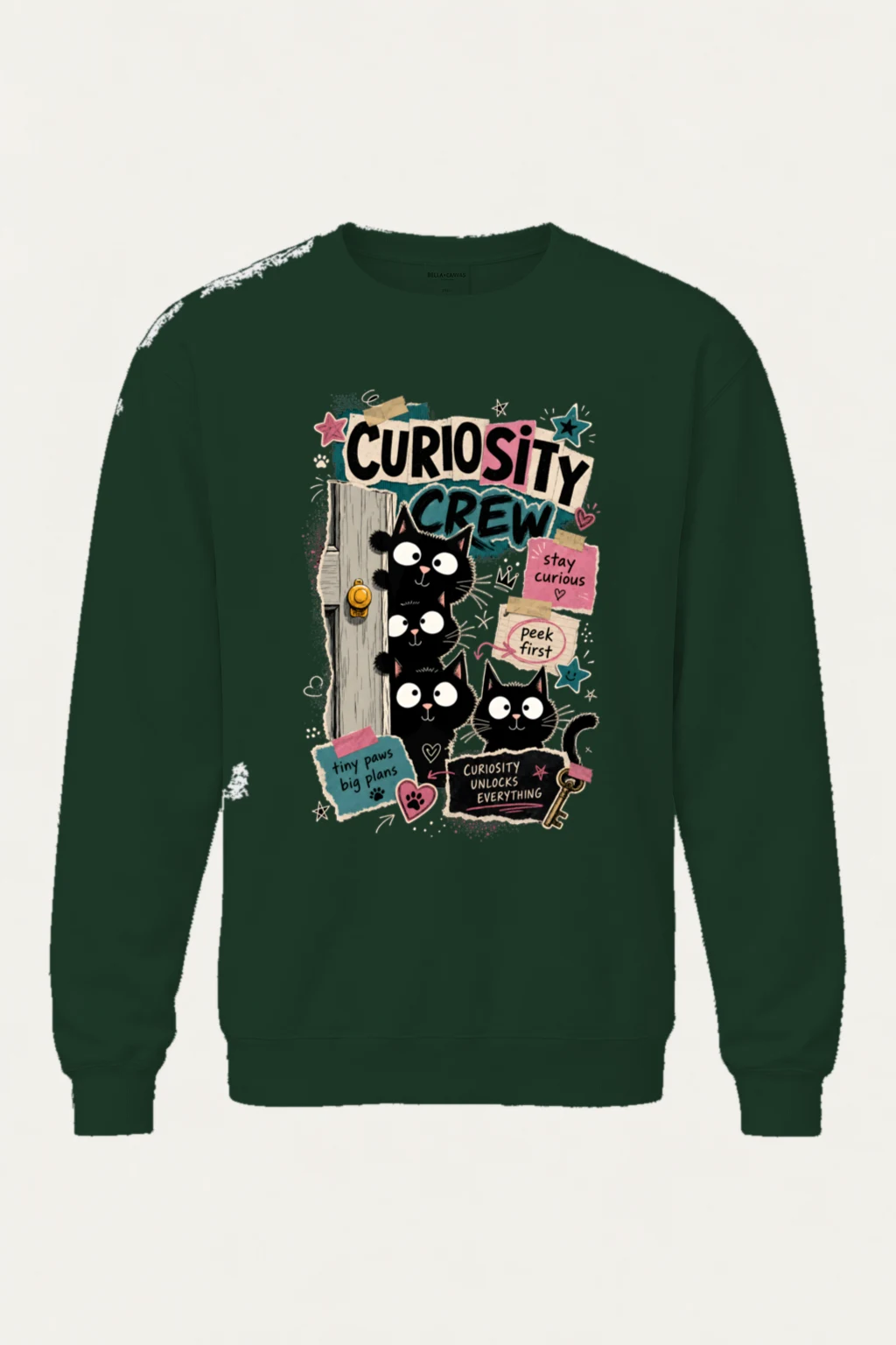 "Stay Curious" Heavy Blend Unisex Crewneck Sweatshirt | Gildan 18000
