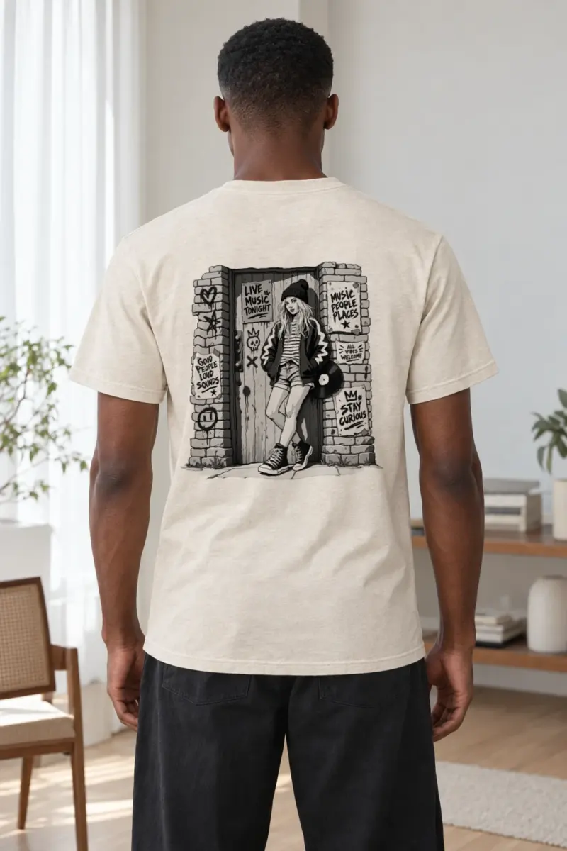 "Stay Curious" Heavyweight Unisex Crewneck T-shirt | Gildan 5000
