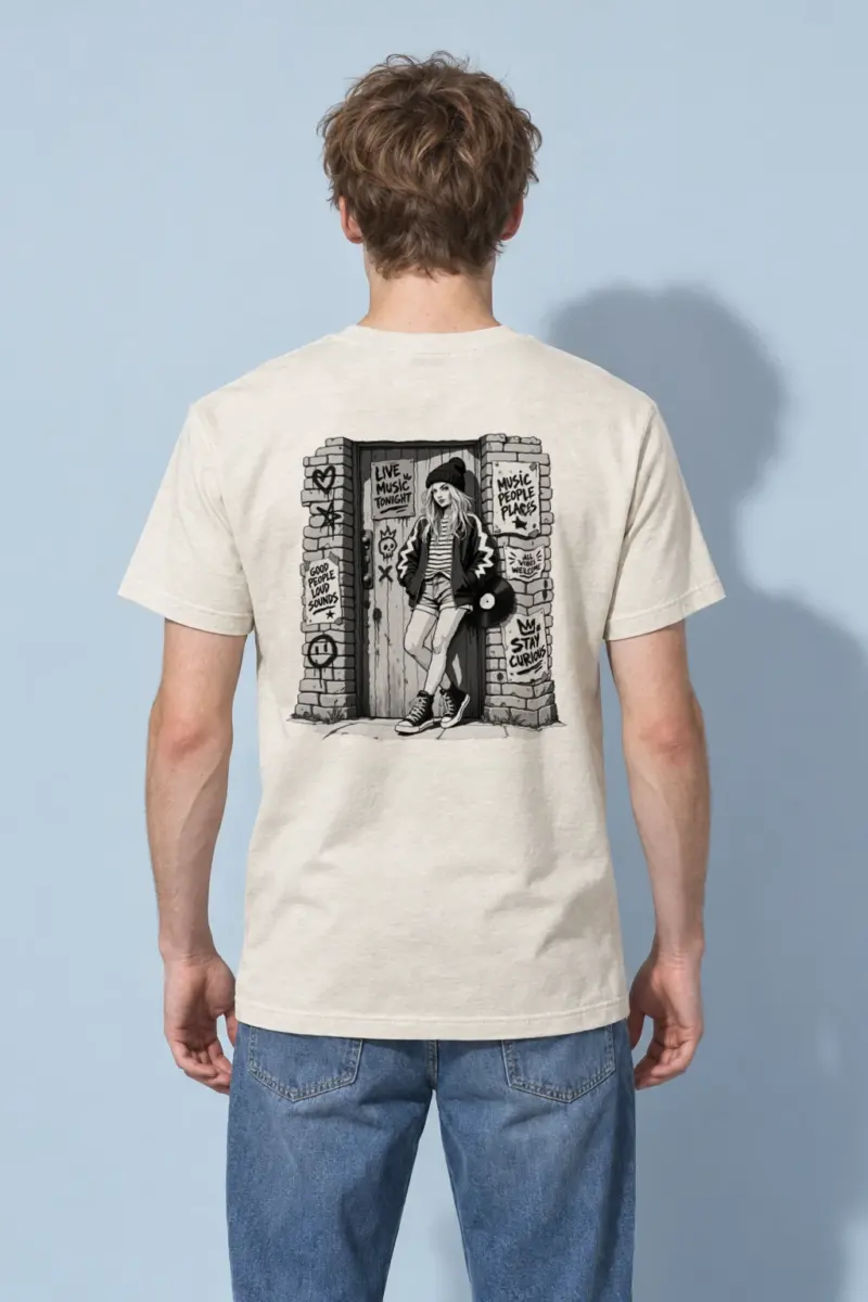 "Stay Curious" Heavyweight Unisex Crewneck T-shirt | Gildan 5000