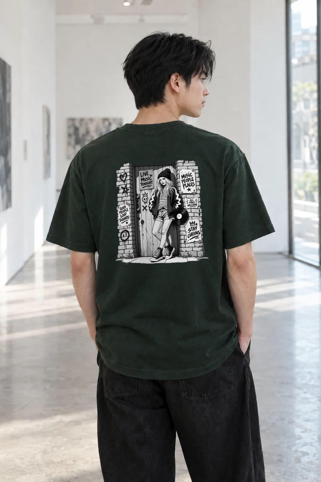 "Stay Curious" Heavyweight Unisex Crewneck T-shirt | Gildan 5000