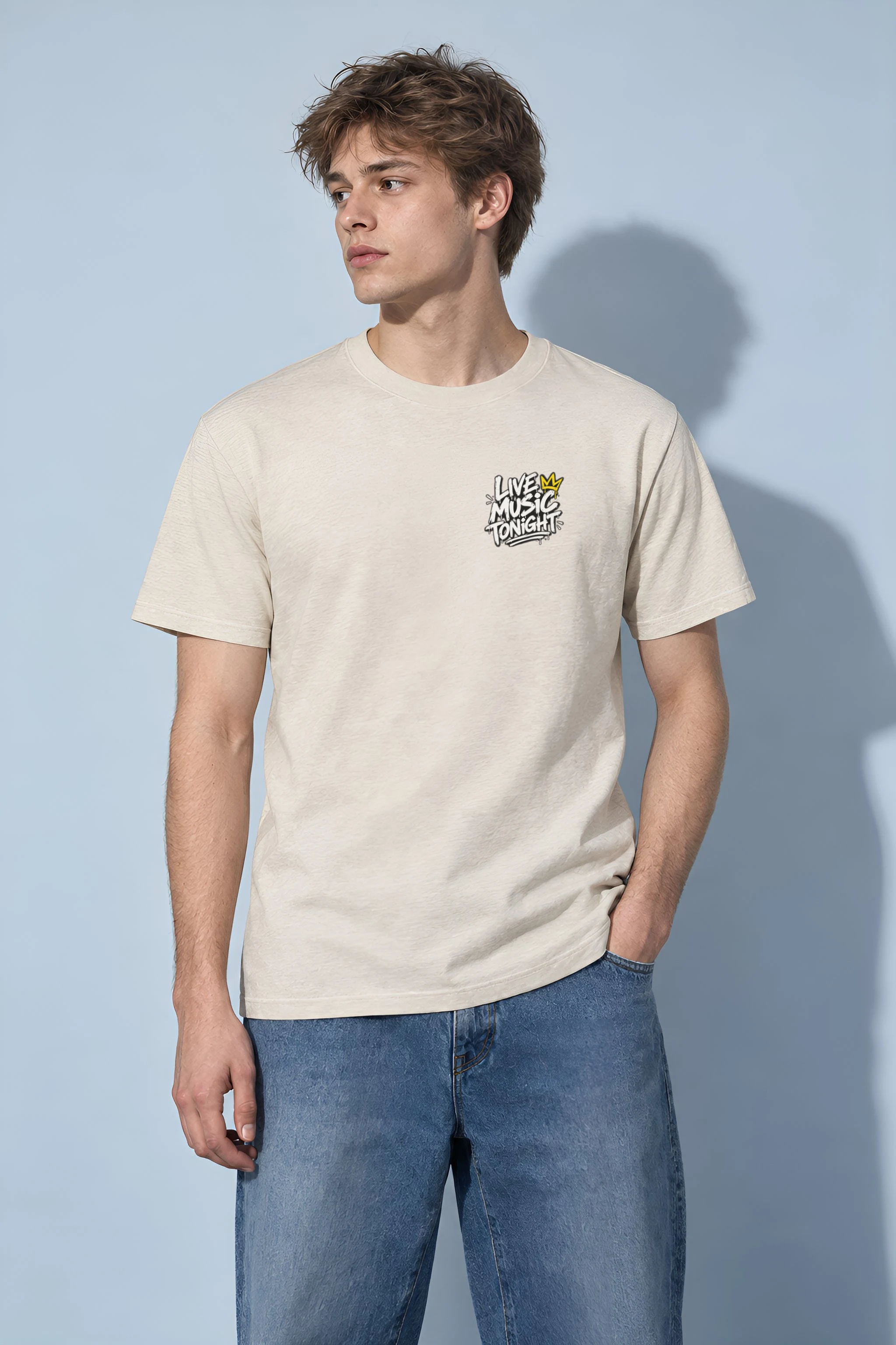 "Stay Curious" Heavyweight Unisex Crewneck T-shirt