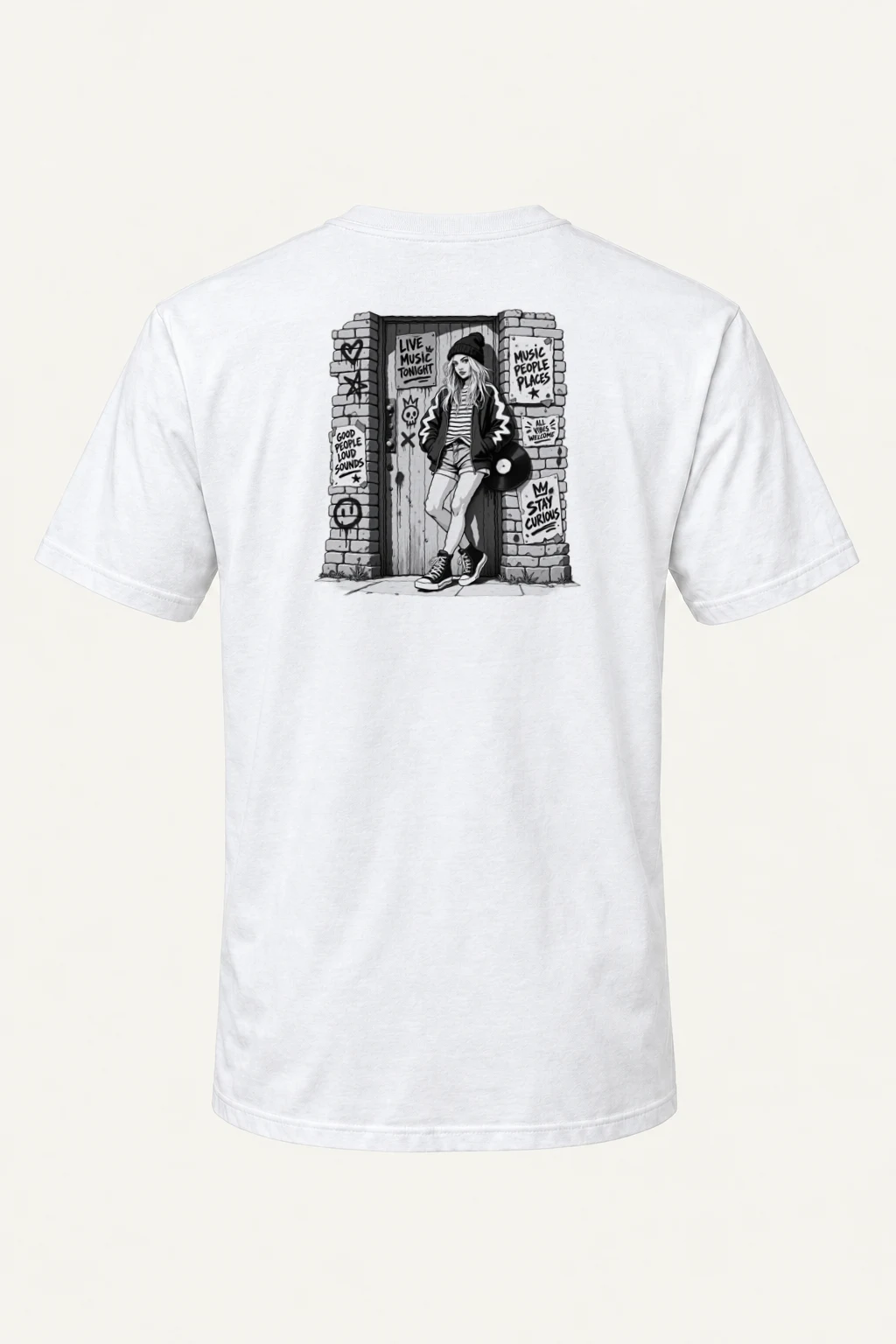 "Stay Curious" Heavyweight Unisex Crewneck T-shirt | Gildan 5000