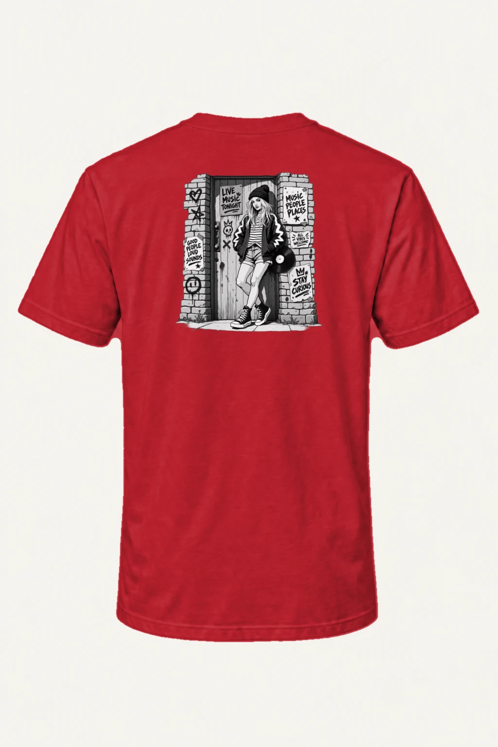 "Stay Curious" Heavyweight Unisex Crewneck T-shirt | Gildan 5000