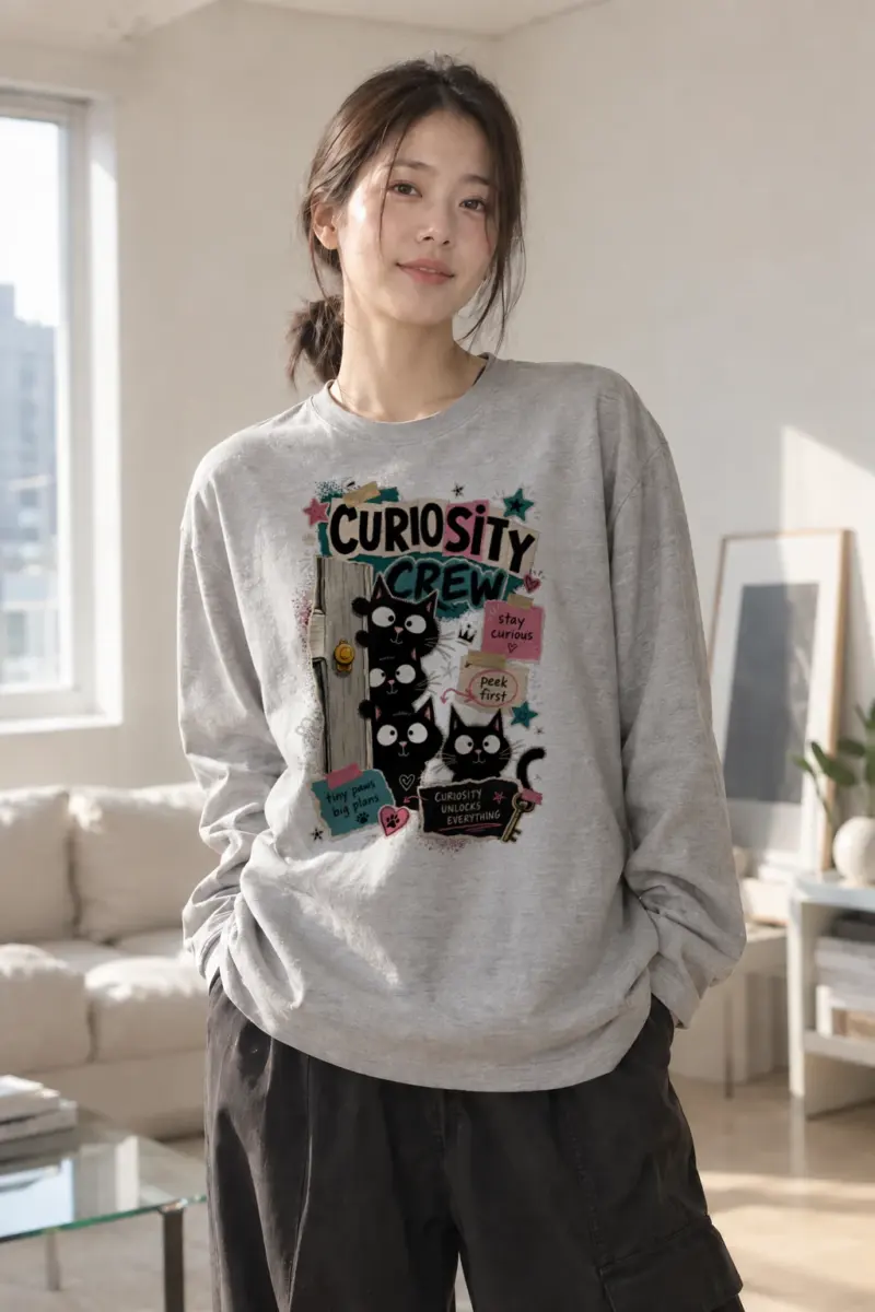 "Stay Curious" Unisex Longsleeve T-shirt | Gildan 2400