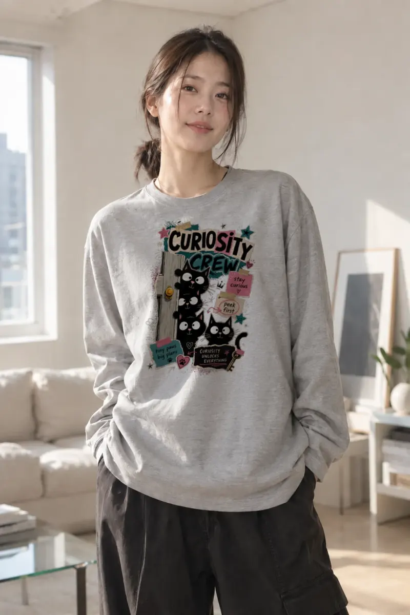 "Stay Curious" Unisex Longsleeve T-shirt | Gildan 2400