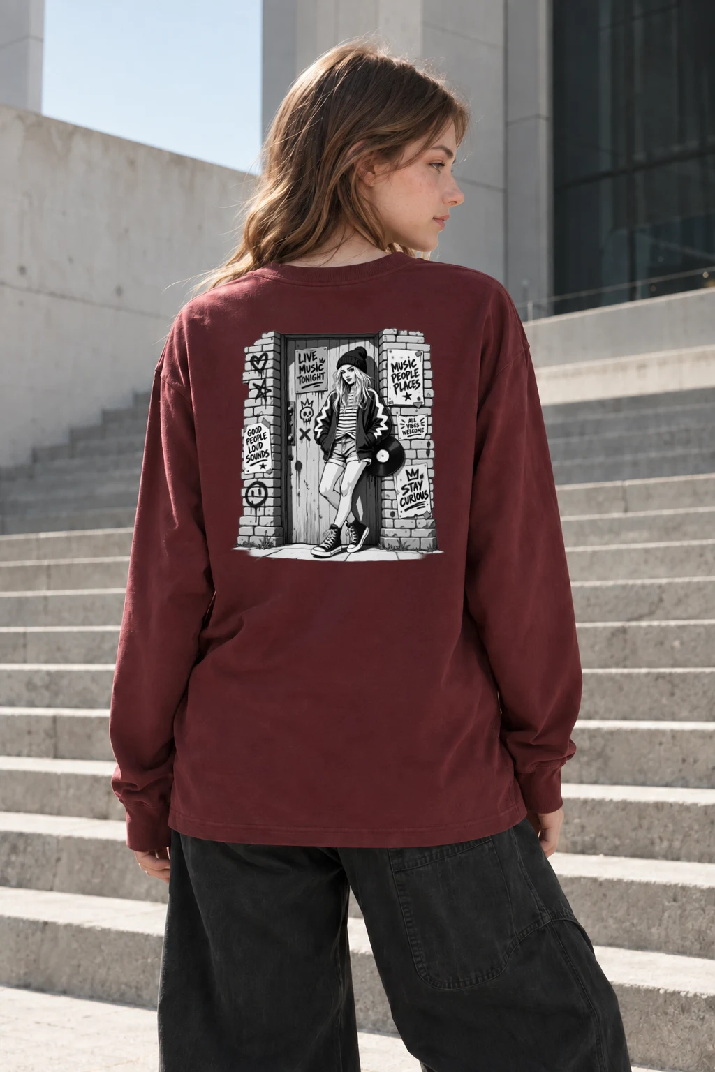 "Stay Curious" Unisex Longsleeve T-shirt | Gildan 2400