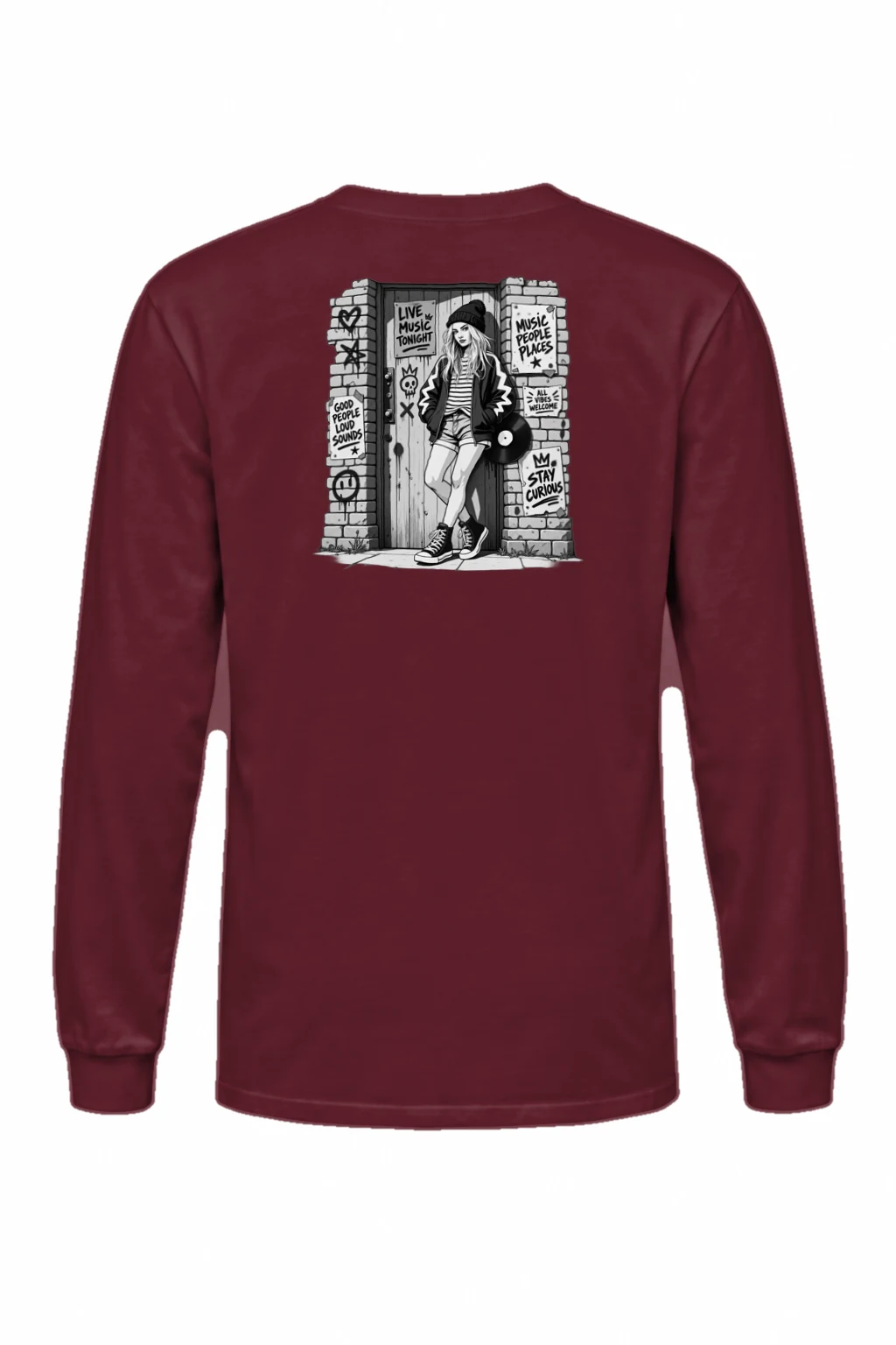 "Stay Curious" Unisex Longsleeve T-shirt | Gildan 2400