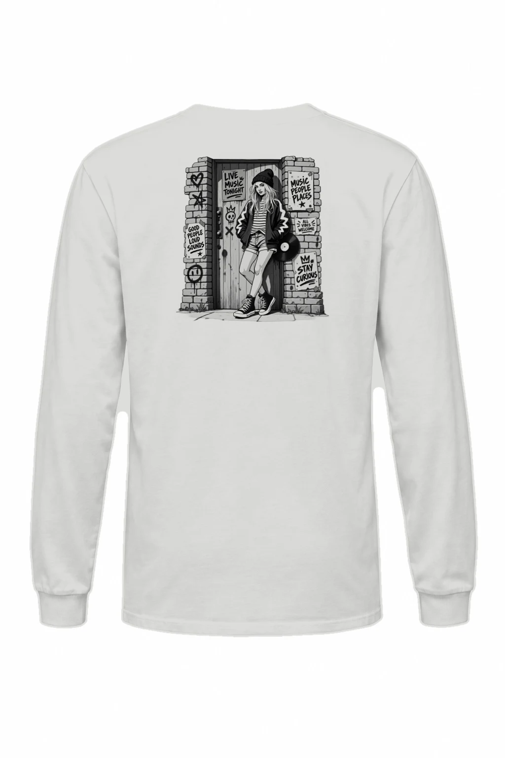 "Stay Curious" Unisex Longsleeve T-shirt | Gildan 2400