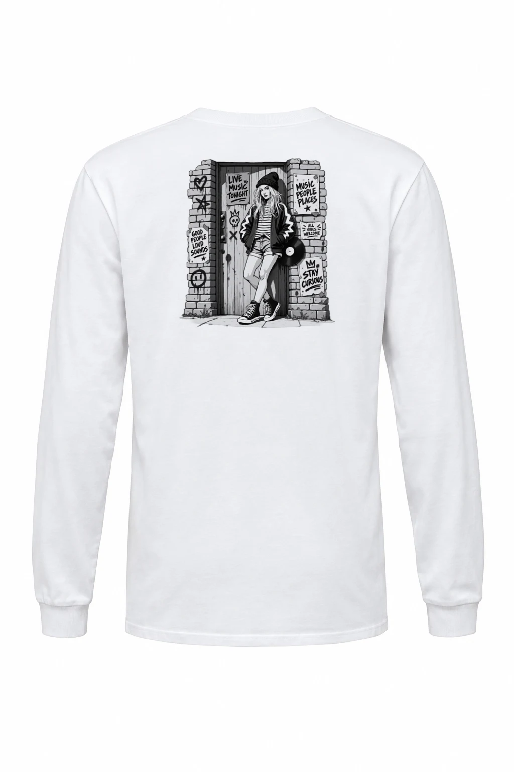 "Stay Curious" Unisex Longsleeve T-shirt | Gildan 2400