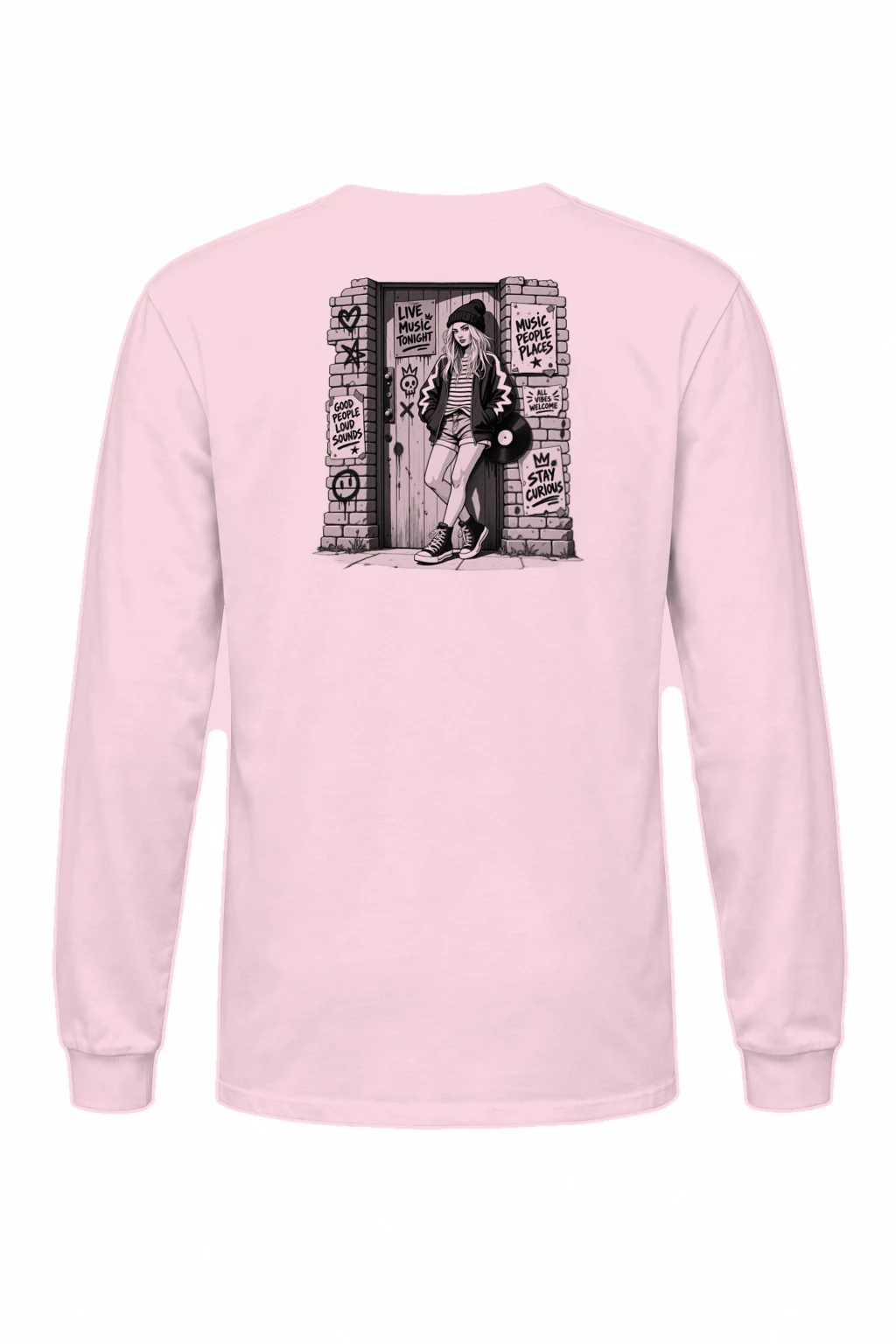 "Stay Curious" Unisex Longsleeve T-shirt | Gildan 2400