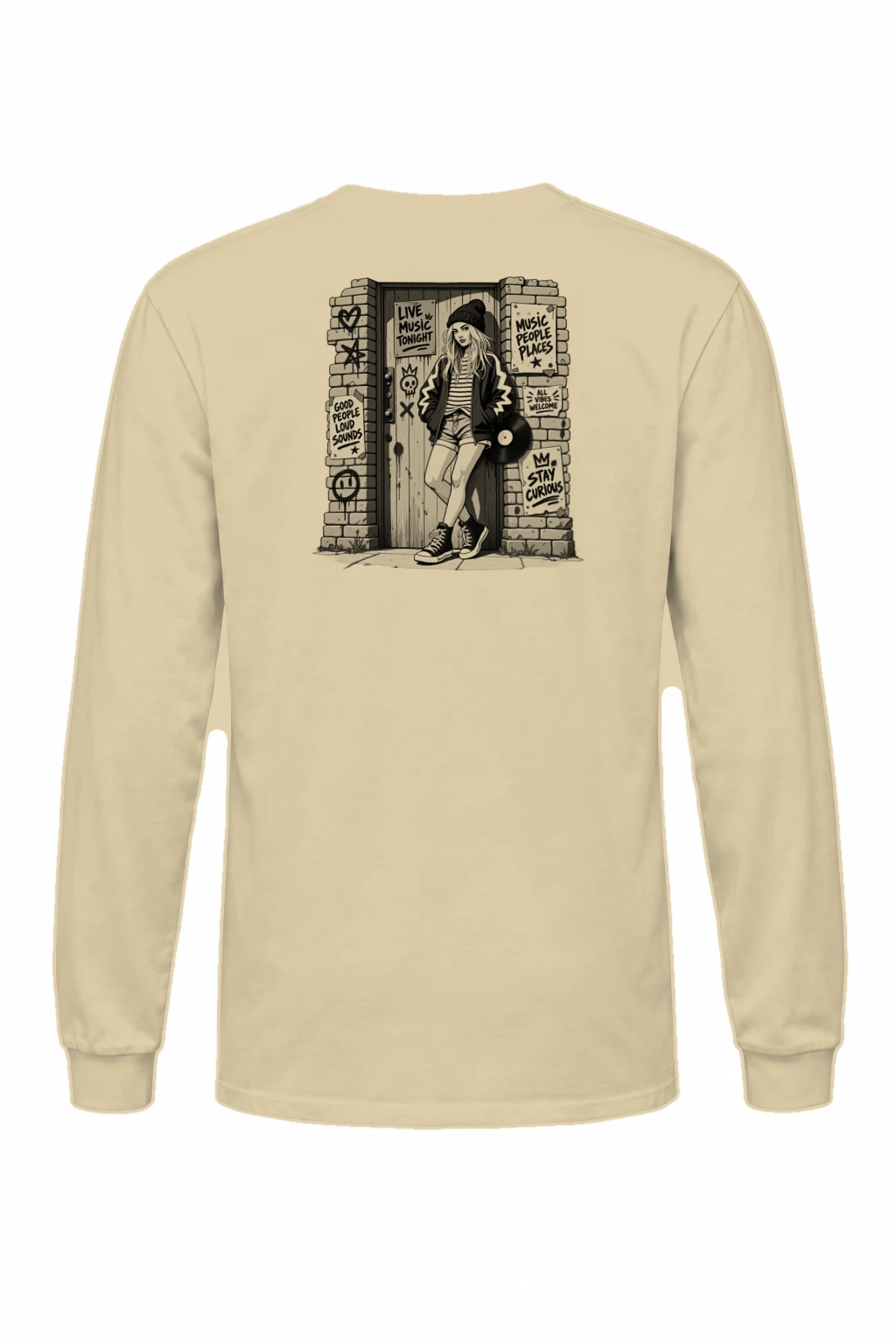 "Stay Curious" Unisex Longsleeve T-shirt | Gildan 2400
