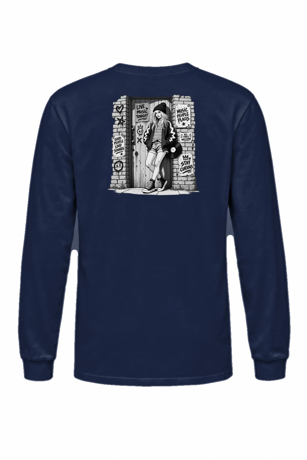 "Stay Curious" Unisex Longsleeve T-shirt | Gildan 2400