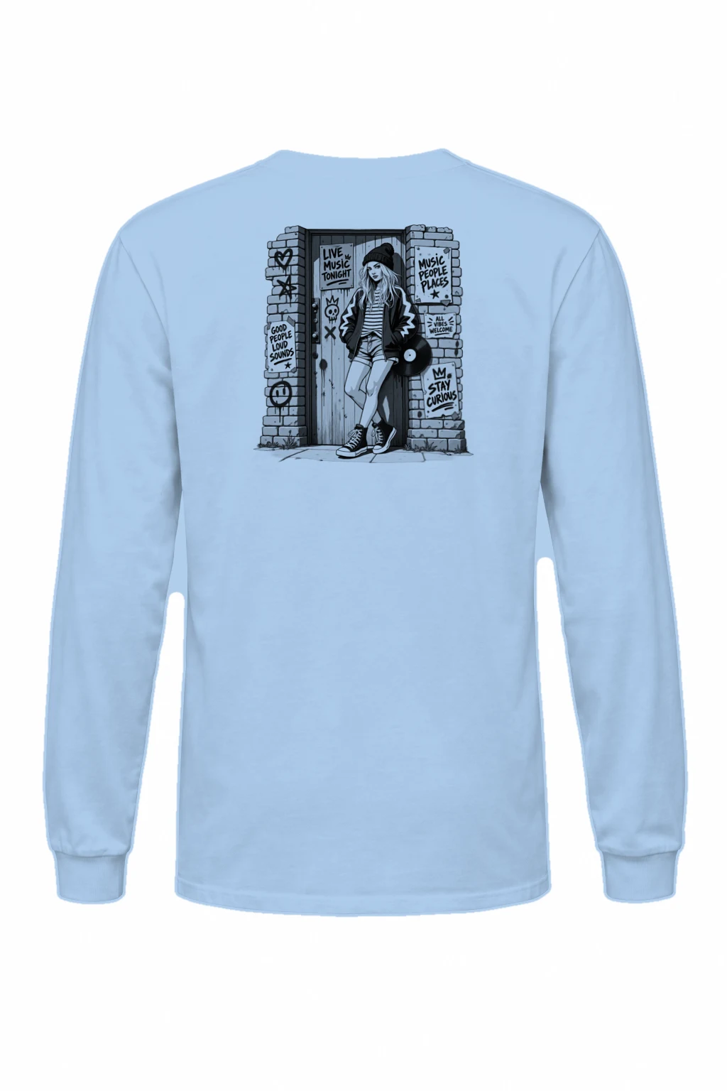 "Stay Curious" Unisex Longsleeve T-shirt | Gildan 2400