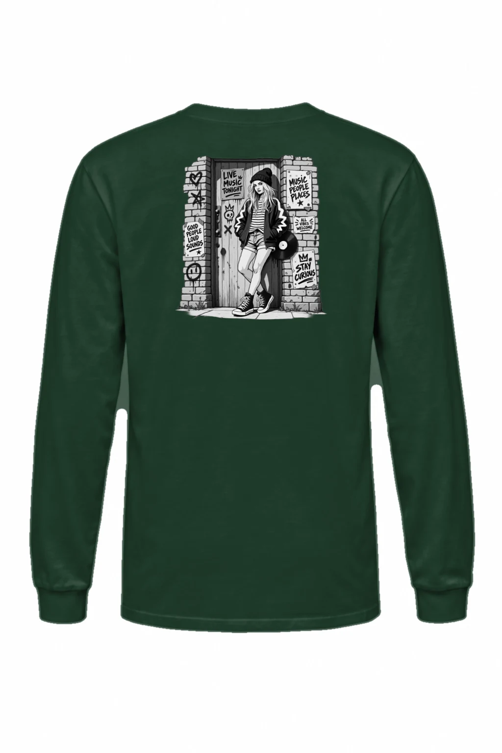 "Stay Curious" Unisex Longsleeve T-shirt | Gildan 2400