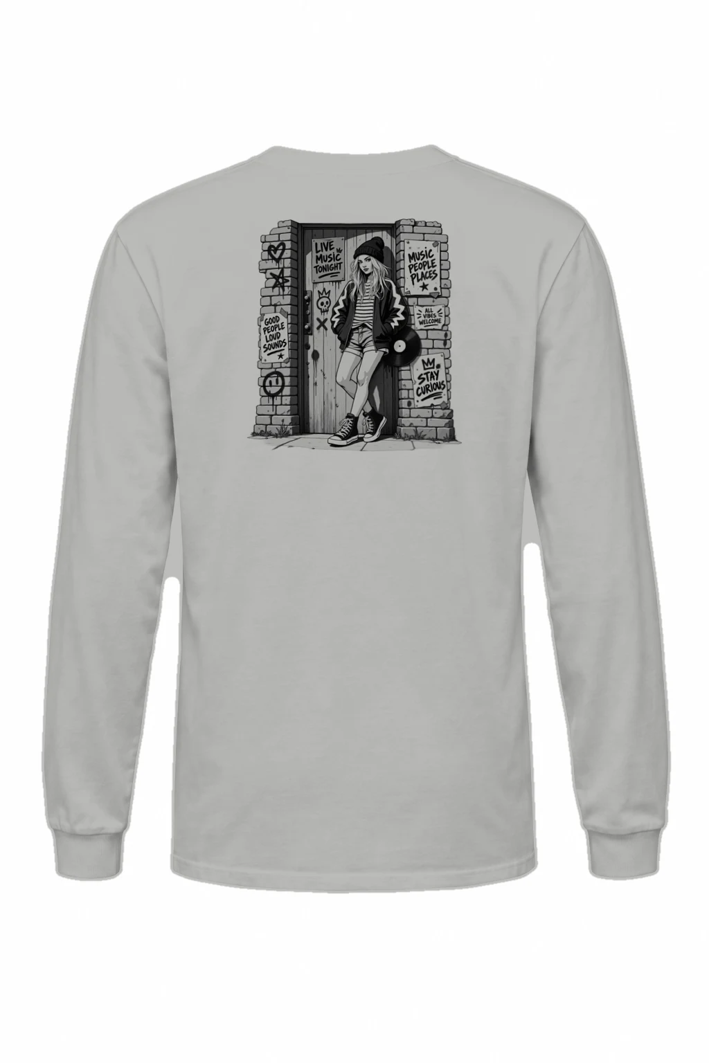 "Stay Curious" Unisex Longsleeve T-shirt | Gildan 2400