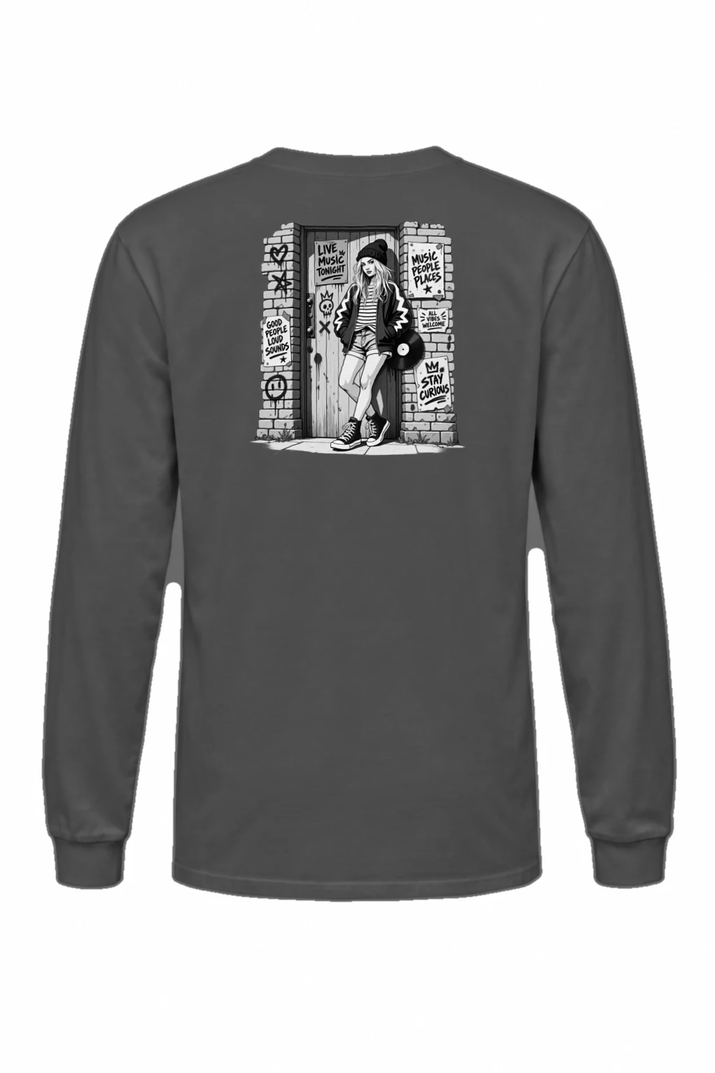 "Stay Curious" Unisex Longsleeve T-shirt | Gildan 2400